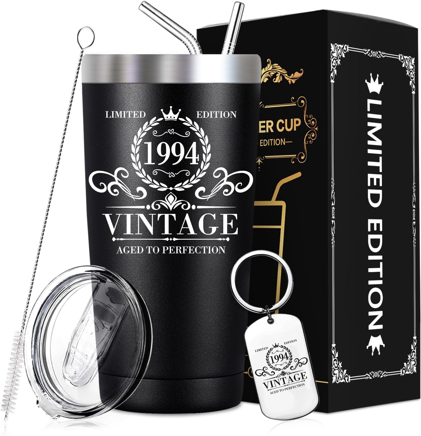 SpenMeta Regalos de 30 cumpleaños para hombres, ideas de 30 años, regalos para él, ideas únicas de regalo de aniversario, vaso vintage de 1994