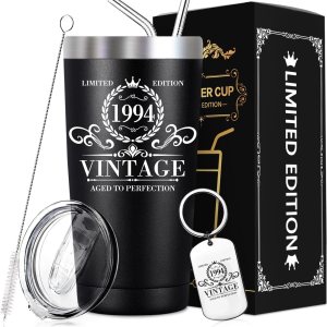 SpenMeta Regalos de 30 cumpleaños para hombres, ideas de 30 años, regalos para él, ideas únicas de regalo de aniversario, vaso vintage de 1994 SpenMeta Regalos de 30 cumpleaños para hombres, ideas de 30 años, regalos para él, ideas únicas de regalo de aniversario, vaso vintage de 1994