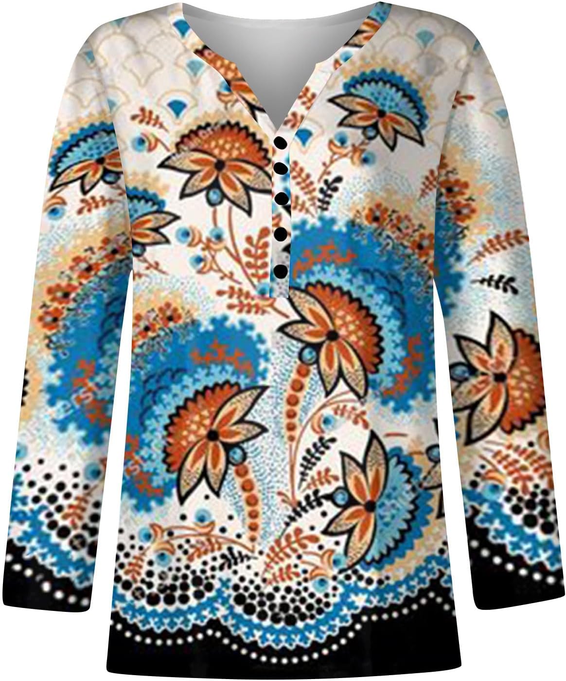 Camisa de manga larga para mujer, con cuello en V, linda sudadera holgada y cómoda, blusas de moda Y2K