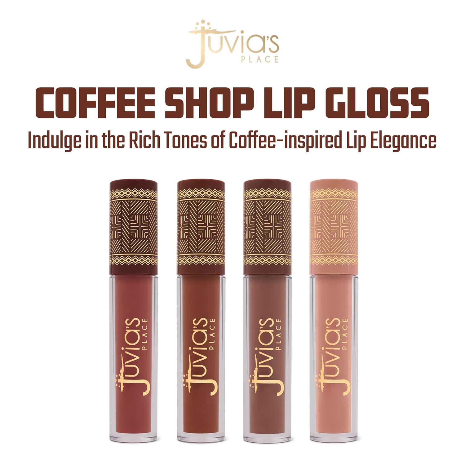 Juvia’s Place Café Shop – Brillo de labios CookieButter – Belleza hidratante Tintado Claro Brillos Hidratantes Larga Duración Plumping Brillo