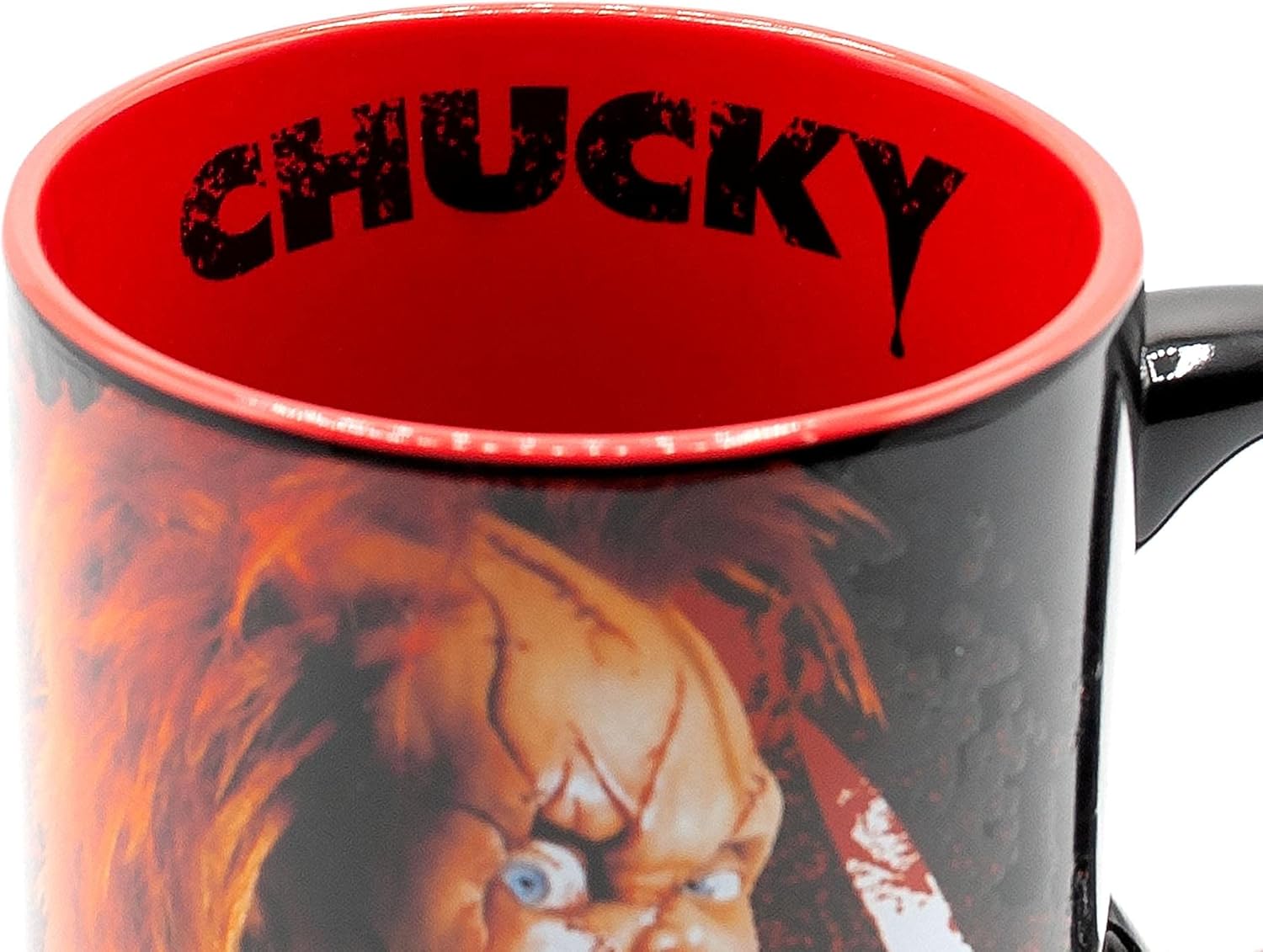 Silver Buffalo Chucky Friends Til The End Scary – Taza de cerámica, 20 onzas