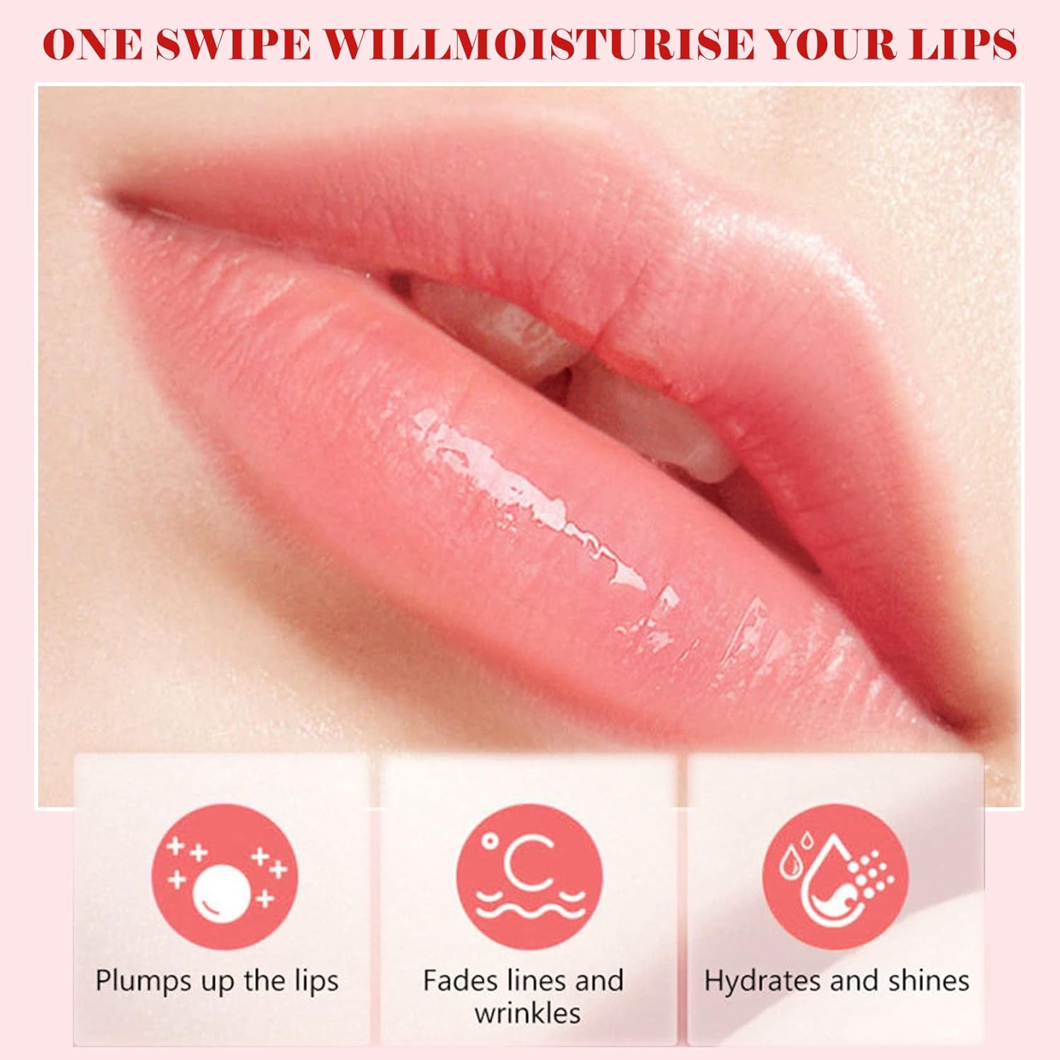 AWCCXMYM 2 unidades de aceite de labios transparente, brillo labial, bálsamo labial, cuidado de labios, transparente, iluminar, larga duración,