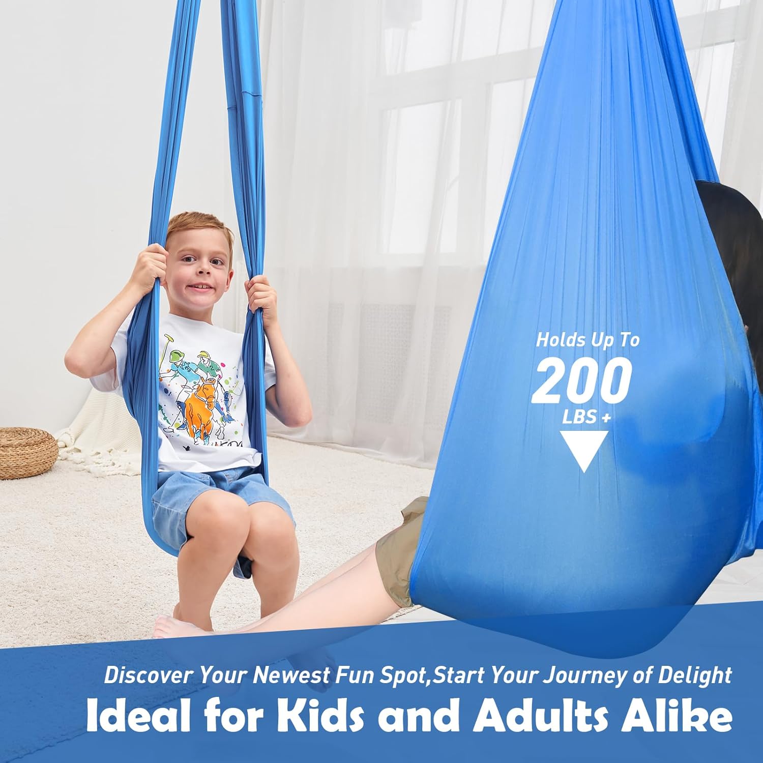Columpio sensorial, columpio de terapia para niños con necesidades especiales (herramientas incluidas), columpio de hamaca, ayuda para TDAH,