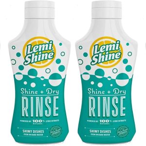 Lemi Shine, Shine + Dry Rinse Aid, ayuda de enjuague natural, alimentado por extractos cítricos 100% naturales para platos secos impecables + Lemi Shine, Shine + Dry Rinse Aid, ayuda de enjuague natural, alimentado por extractos cítricos 100% naturales para platos secos impecables +