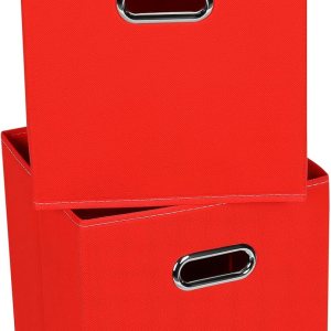 Contenedores de almacenamiento de 11 pulgadas, cubos de tela negra con asa, canasta plegable para armario o caja de almacenamiento plegable, 11 x 11 Contenedores de almacenamiento de 11 pulgadas, cubos de tela negra con asa, canasta plegable para armario o caja de almacenamiento plegable, 11 x 11