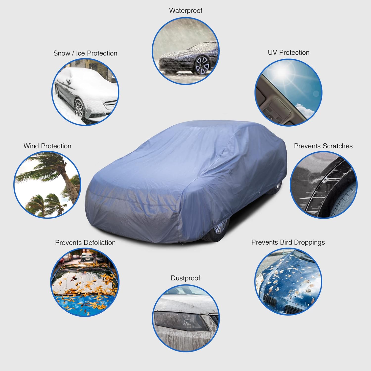 Supreme – Funda de coche para Audi A5 2010-2021 Coupe Cabriolet convertible de 2 puertas transpirable cobertura completa semi personalizada cubierta