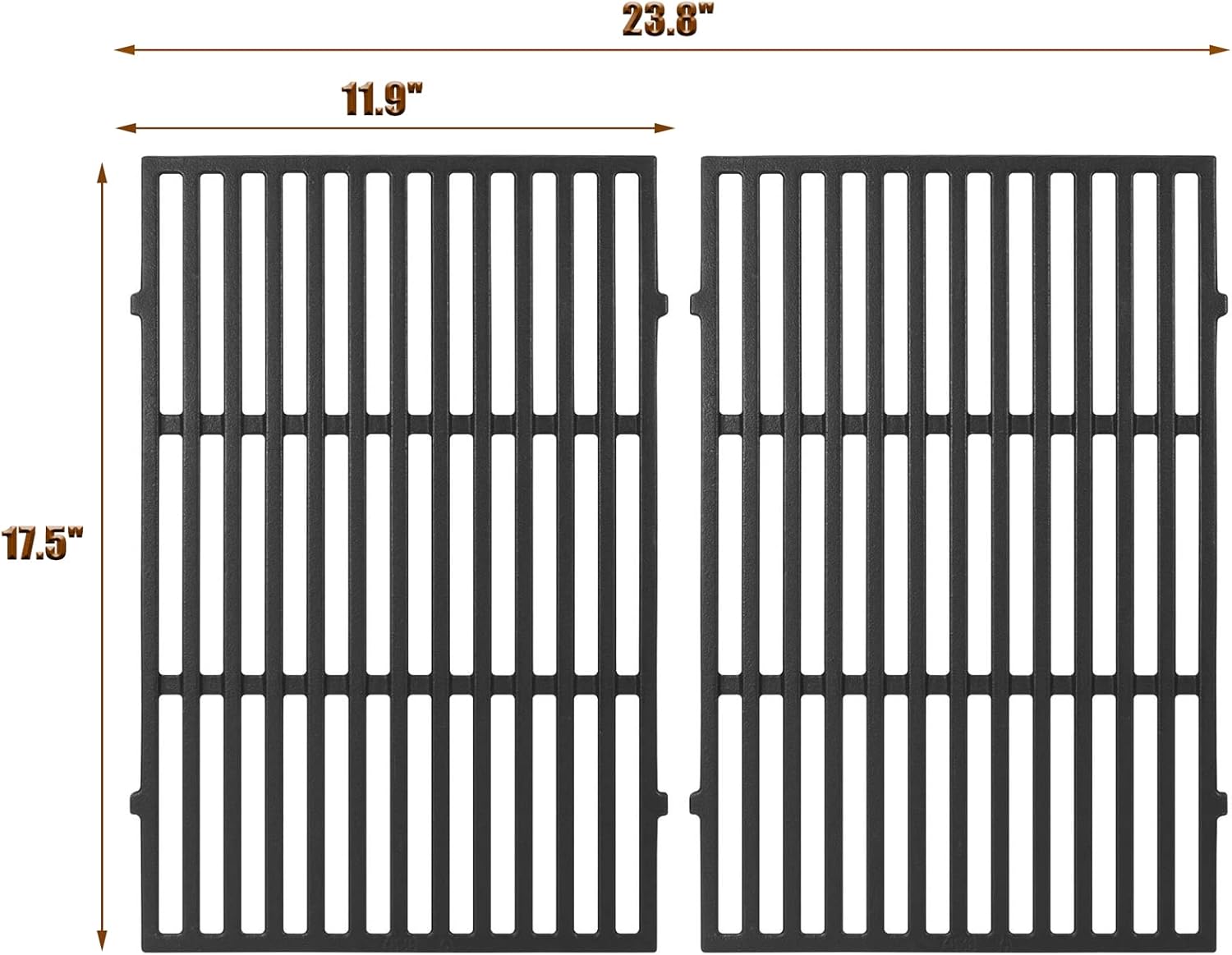 7638 65906 7525 7526 Piezas de parrilla para Weber Spirit E-310 II E-310 Spirit S-310 Spirit 300 Series Grates, Spirit 700 Rejillas de repuesto