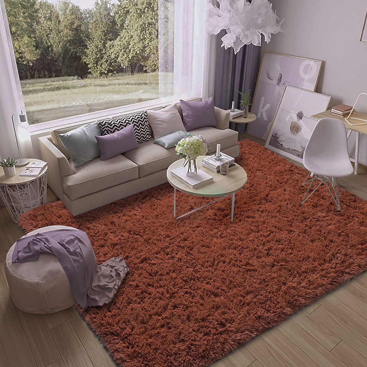 Terrug – Alfombras de área supersuaves de estilo moderno para dormitorio, sala de estar, habitación, decoración de interiores del hogar cómoda