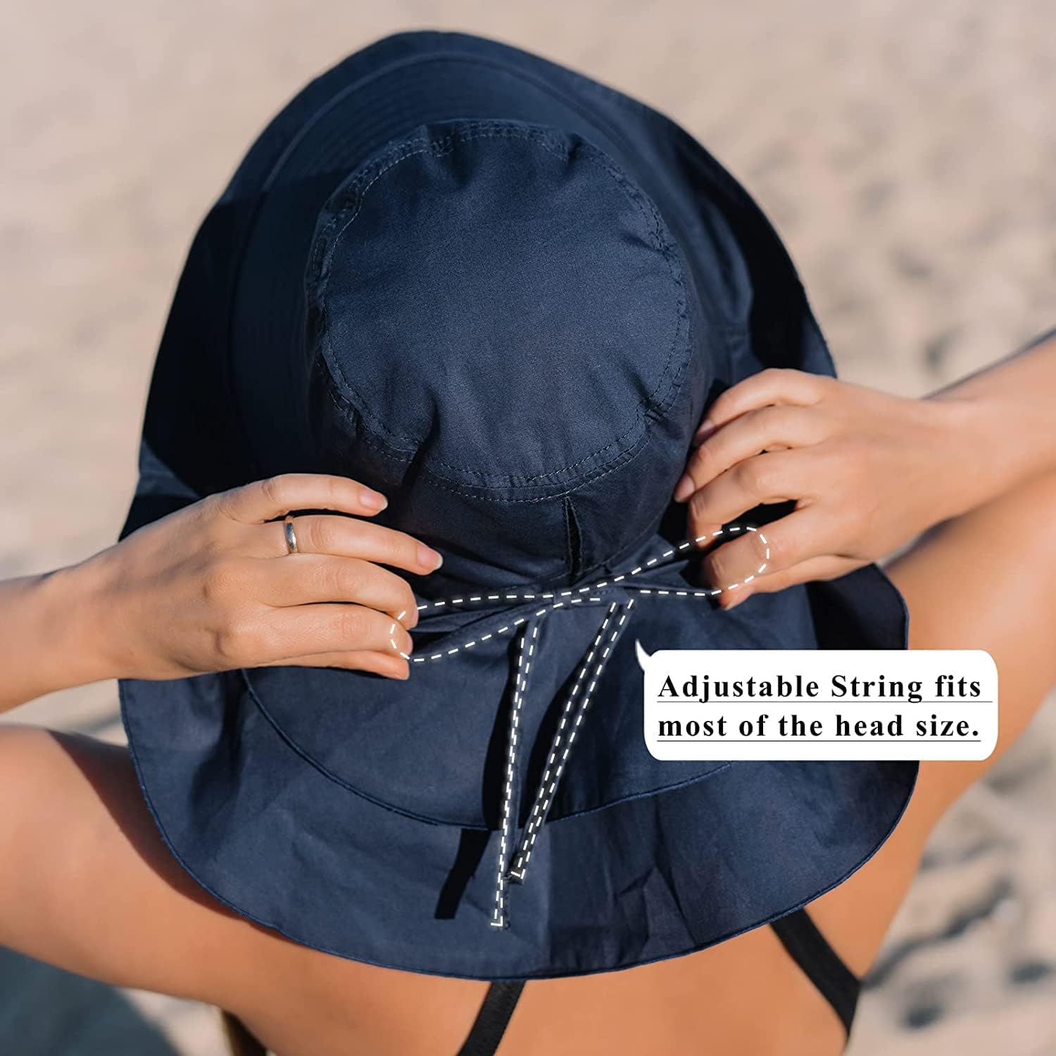 Paquete de 3 sombreros para mujer con solapa para el cuello, ala ancha, protección UV, sombrero de pescador, verano, playa, pesca, senderismo,