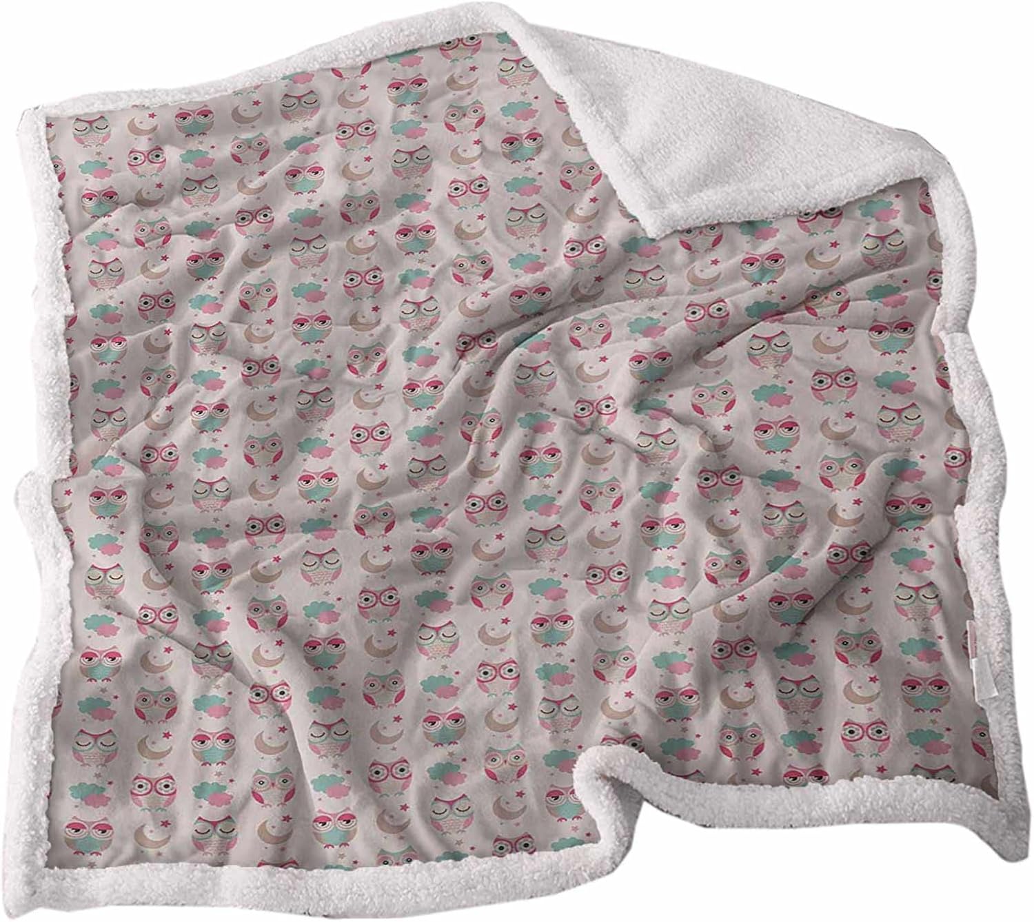 Manta de bebé para sofá, color rosa tostado, espuma de mar, esponjosa, acogedora, cómoda, de microfibra, para sofá o dormitorio, 50 x 60 pulgadas