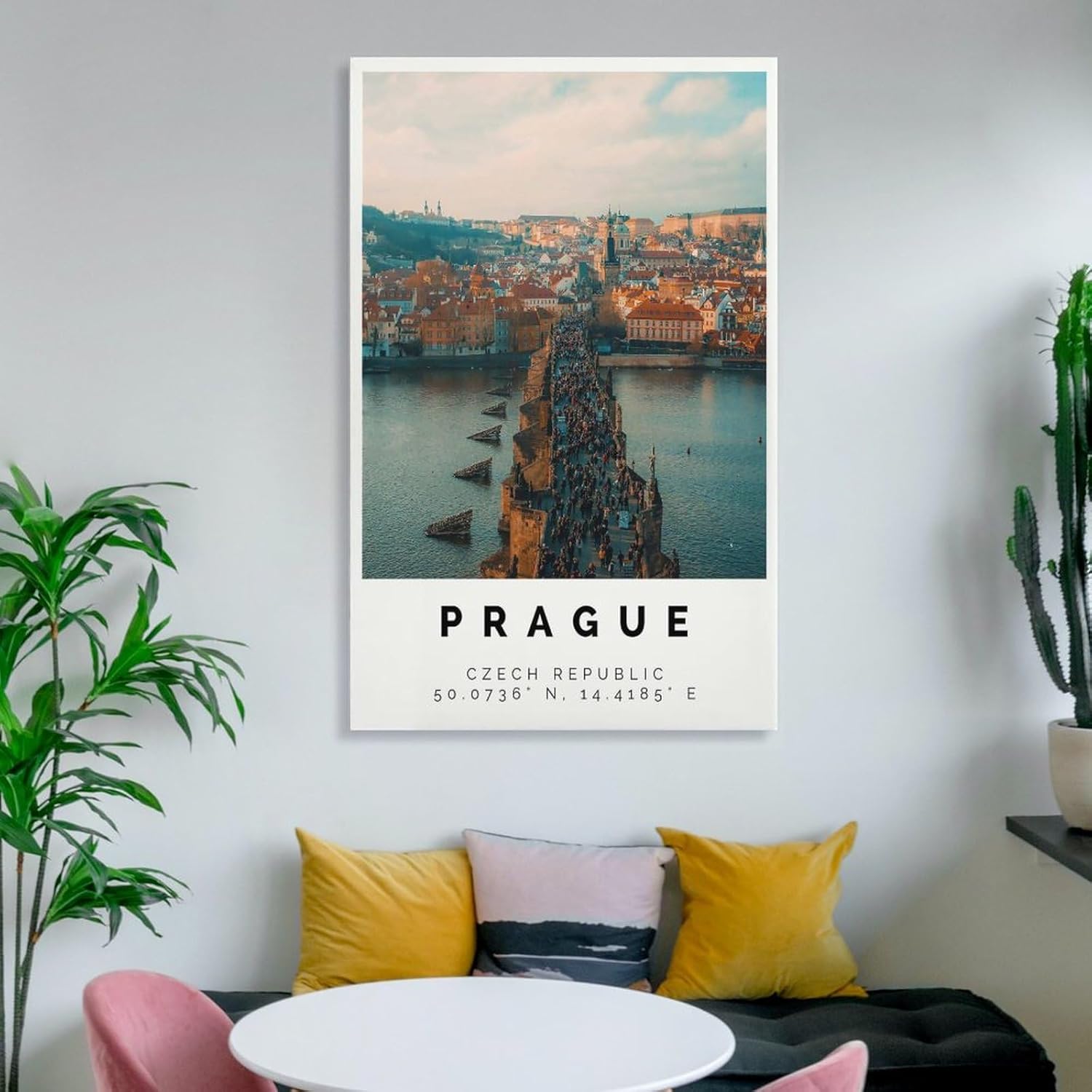 Prag Poster Bunter Druck,Prag Wand Kunst,Prag Foto Dekor Poster for Room Aesthetics Canvas Wall Art Poster And Print Unframe-style 16x24inch(40x60cm)