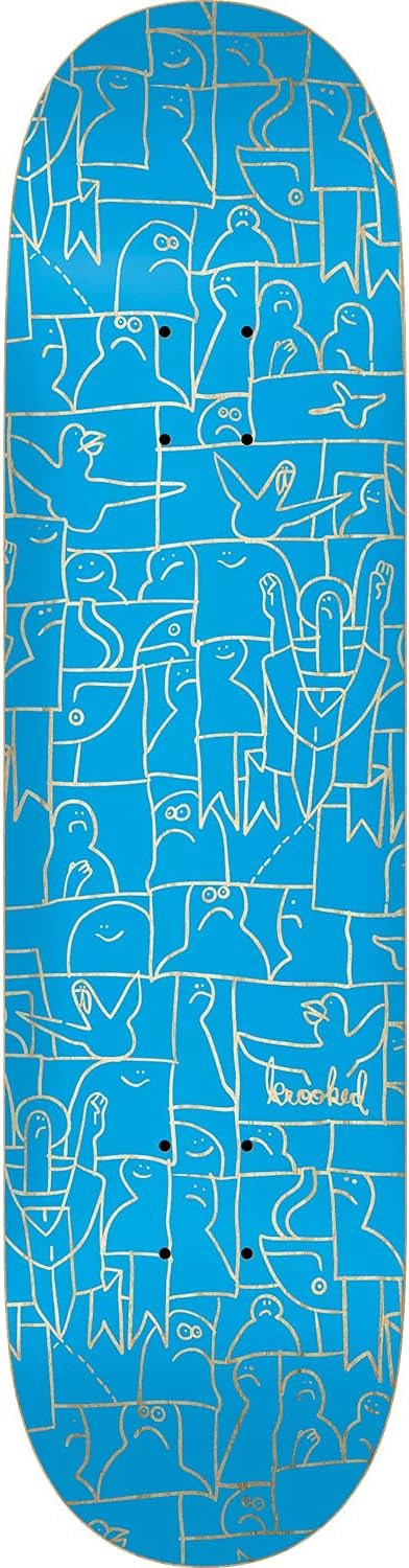 Krooked Skateboards Flock – Tabla de skate (8.25″ x 32″