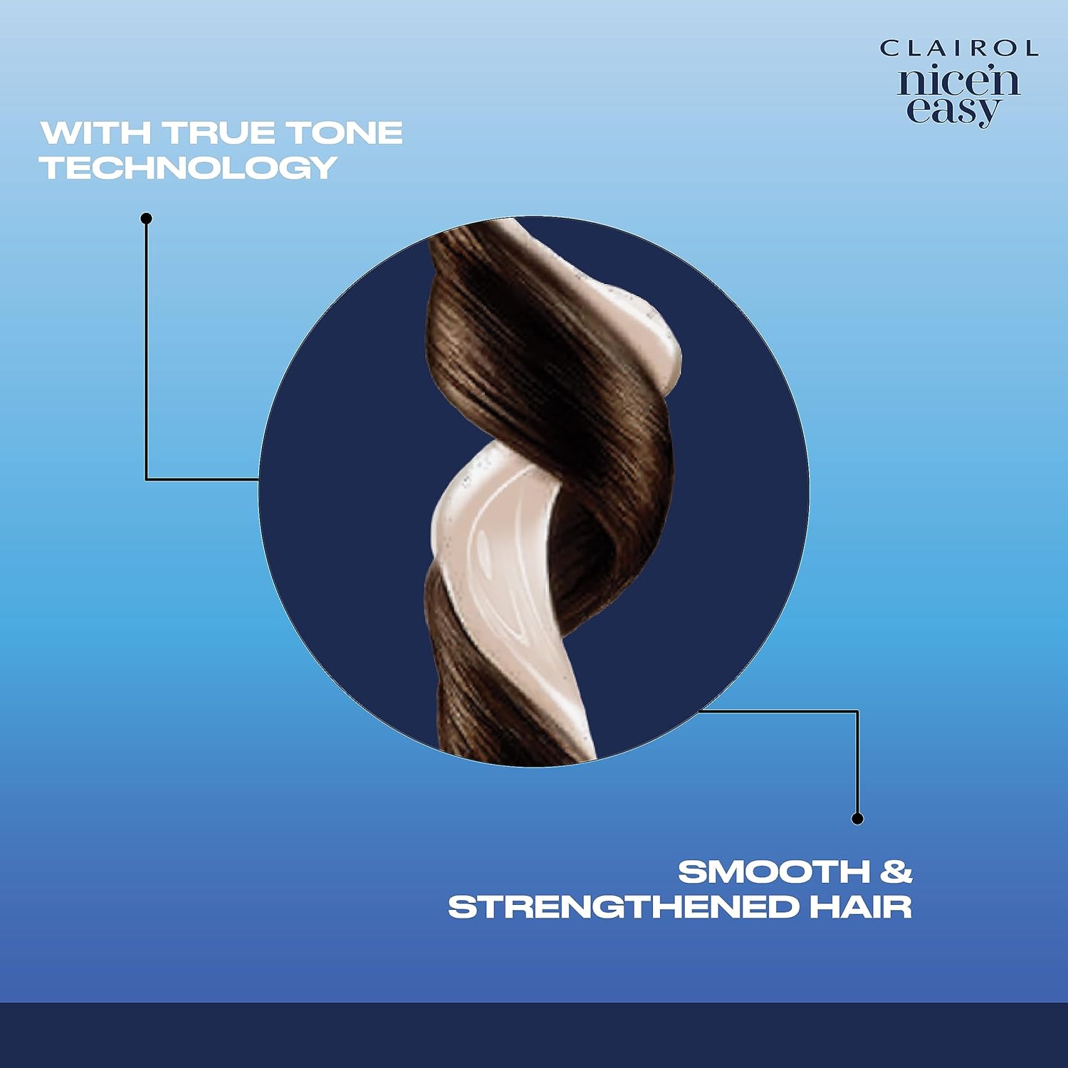 Clairol – Tinte permanente Nice’n Easy para el cabello, color castaño claro 6.5, paquete de 3 unidades