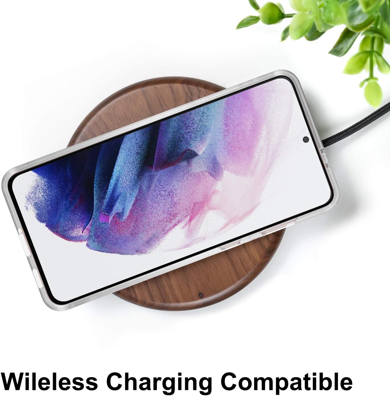 JIAXIUFEN Funda para Galaxy S21 Plus con purpurina galvanizada dorada, delgada, a prueba de golpes, TPU suave de silicona de goma, funda de teléfono