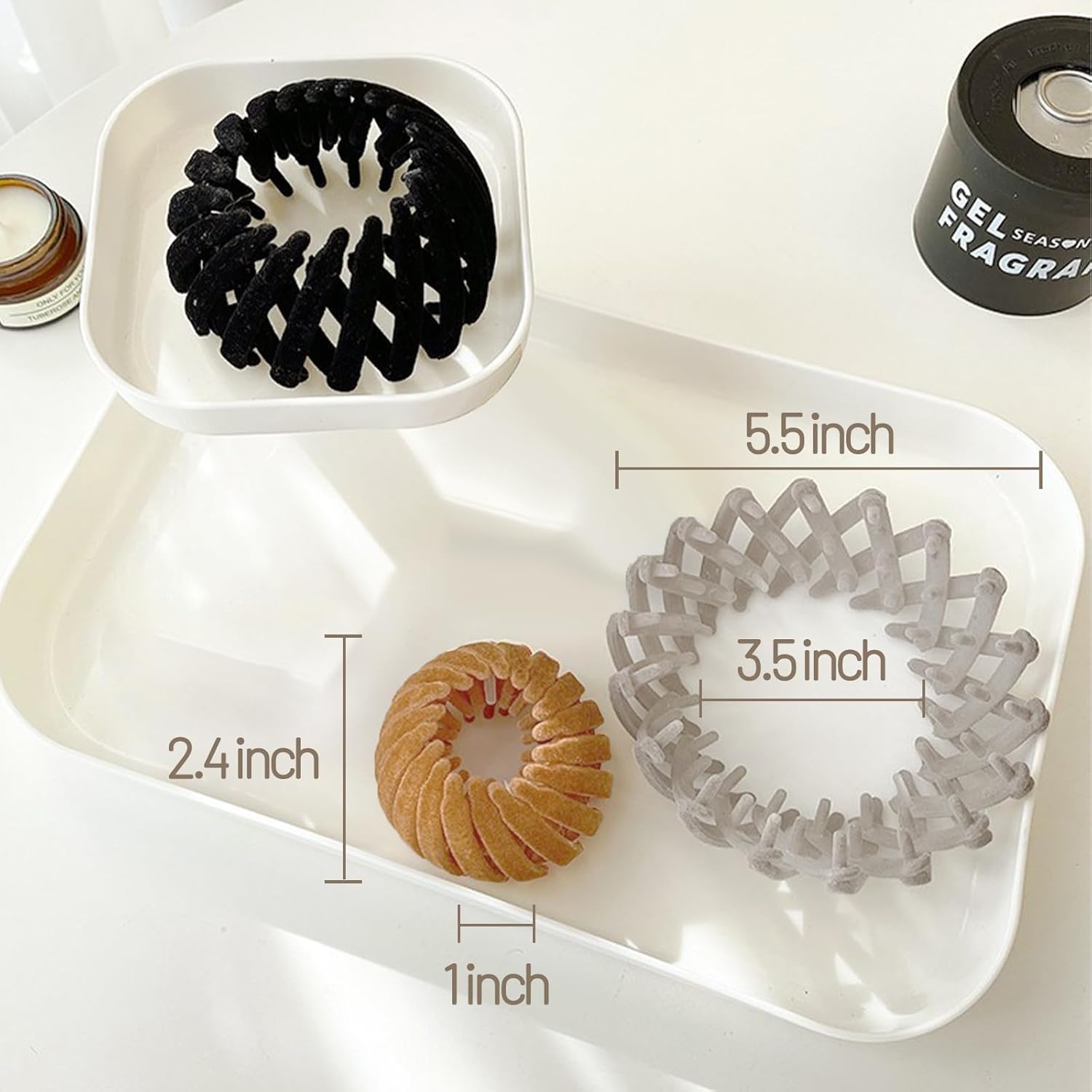 Sizobi Bird Nest – 7 pinzas para el cabello mágicas, para hacer moños para el cabello, pinzas antideslizantes para el cabello, coleteros