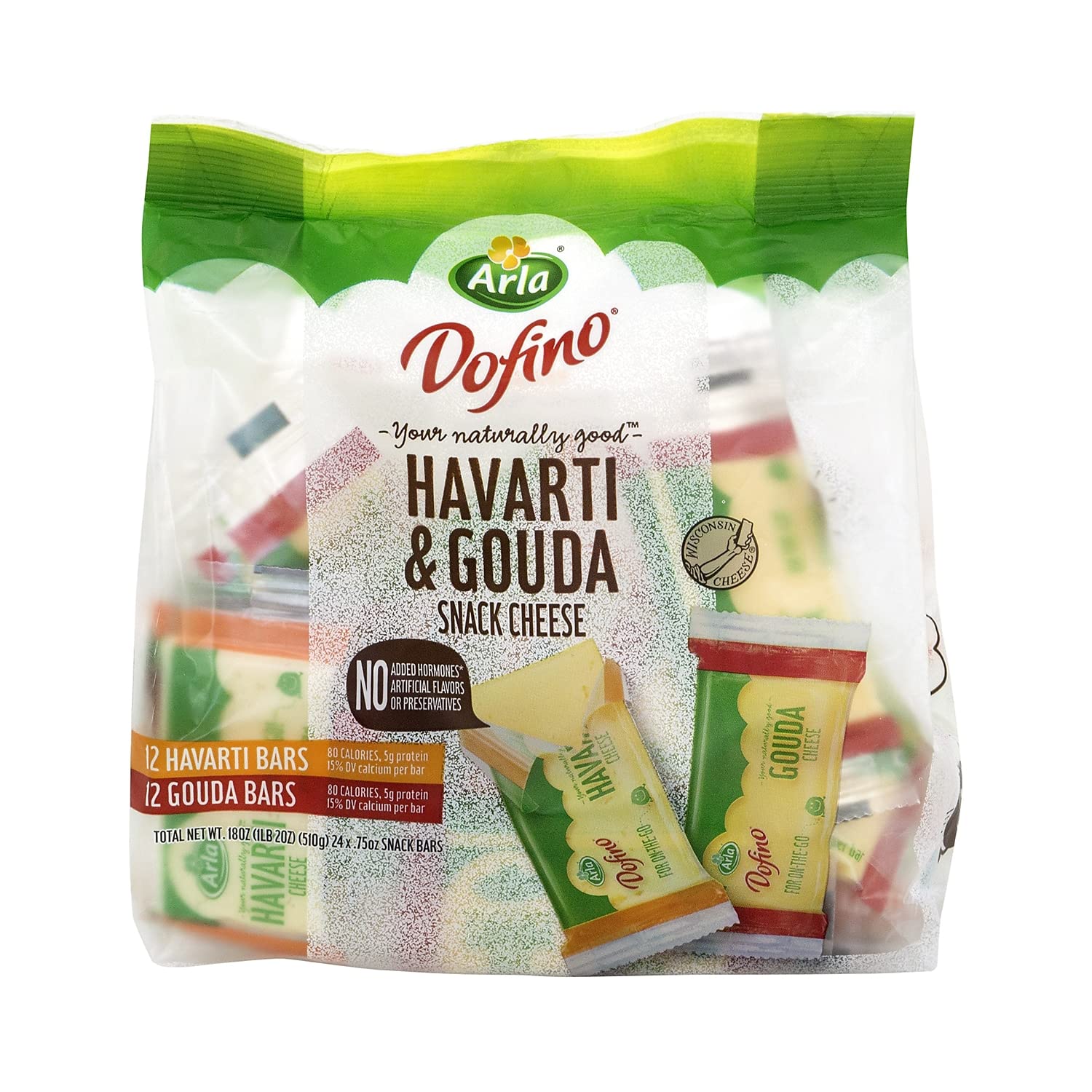 Arla Havarti and Gouda – Kit de aperitivos de queso (24 unidades)
