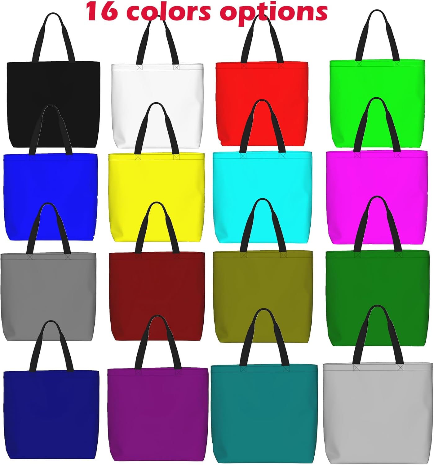 Bolsas de mano personalizadas, bolsa de compras, bolsas de hombro reutilizables personalizadas con tu logotipo, texto, foto de impresión de 3 lados,