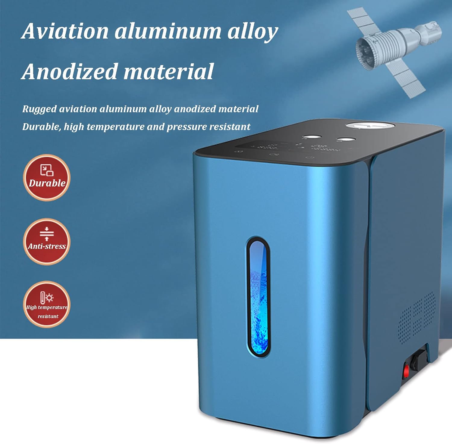 Máquina de hidrógeno, generador de agua de hidrógeno, 99.99% de alta pureza, generador de agua de hidrógeno de bajo ruido H2, tecnología PEM, mejora