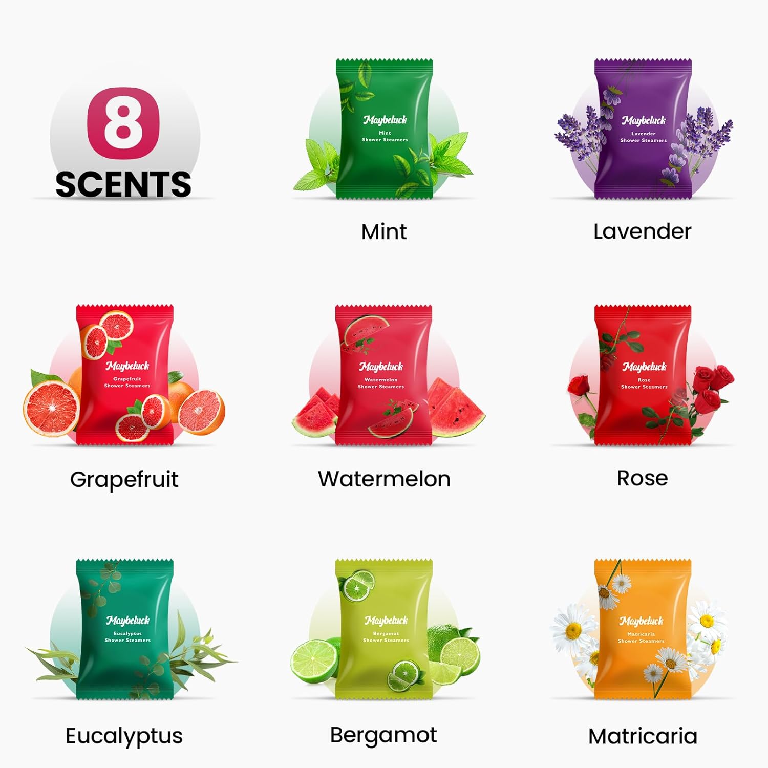 Vaporizadores de ducha para aromaterapia, 24 paquetes de regalos de cumpleaños para mujeres, regalos para mamá, alivio del estrés, bombas de ducha