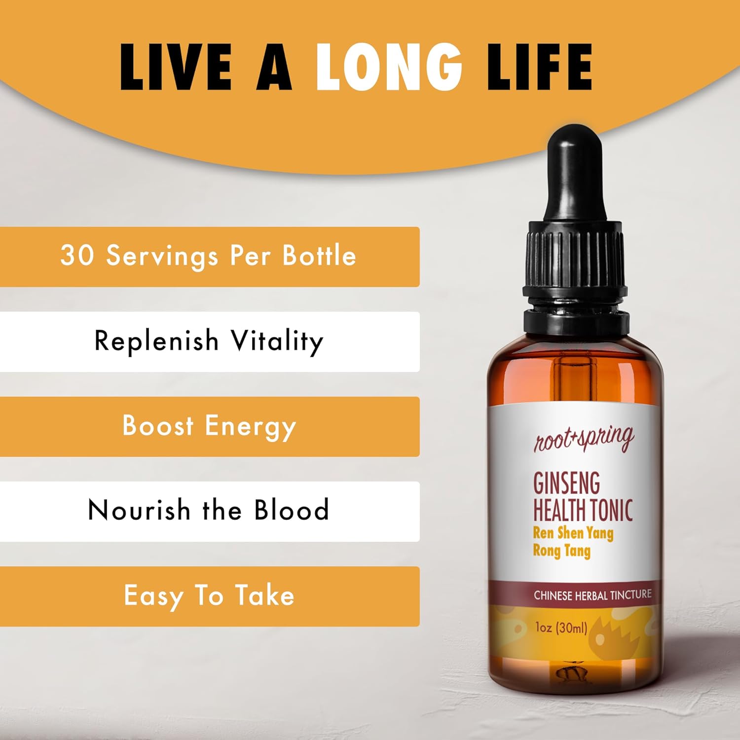 Tónico de salud de ginseng  Shen Yang Rong Tang  Shen Yang Rong Wan Tintura de hierbas (extracto líquido)  Concentrado con cuentagotas  Suplemento