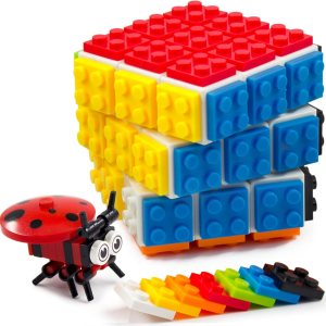 TOYAMBA Cubo de ladrillo con bloques de construcción, mini juguete incluido, compatible con Lego Cube, inspirado en Rubix Cube para niños, juguete TOYAMBA Cubo de ladrillo con bloques de construcción, mini juguete incluido, compatible con Lego Cube, inspirado en Rubix Cube para niños, juguete