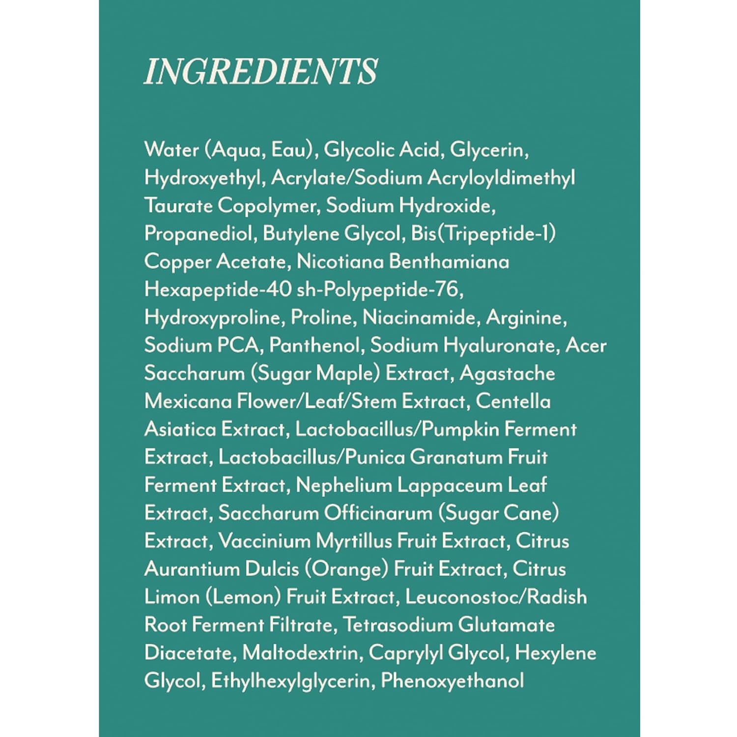 Infusión regeneradora para el cuidado de la piel para el acné y el envejecimiento, gel facial con ácido glicólico, niacinamida y retinol