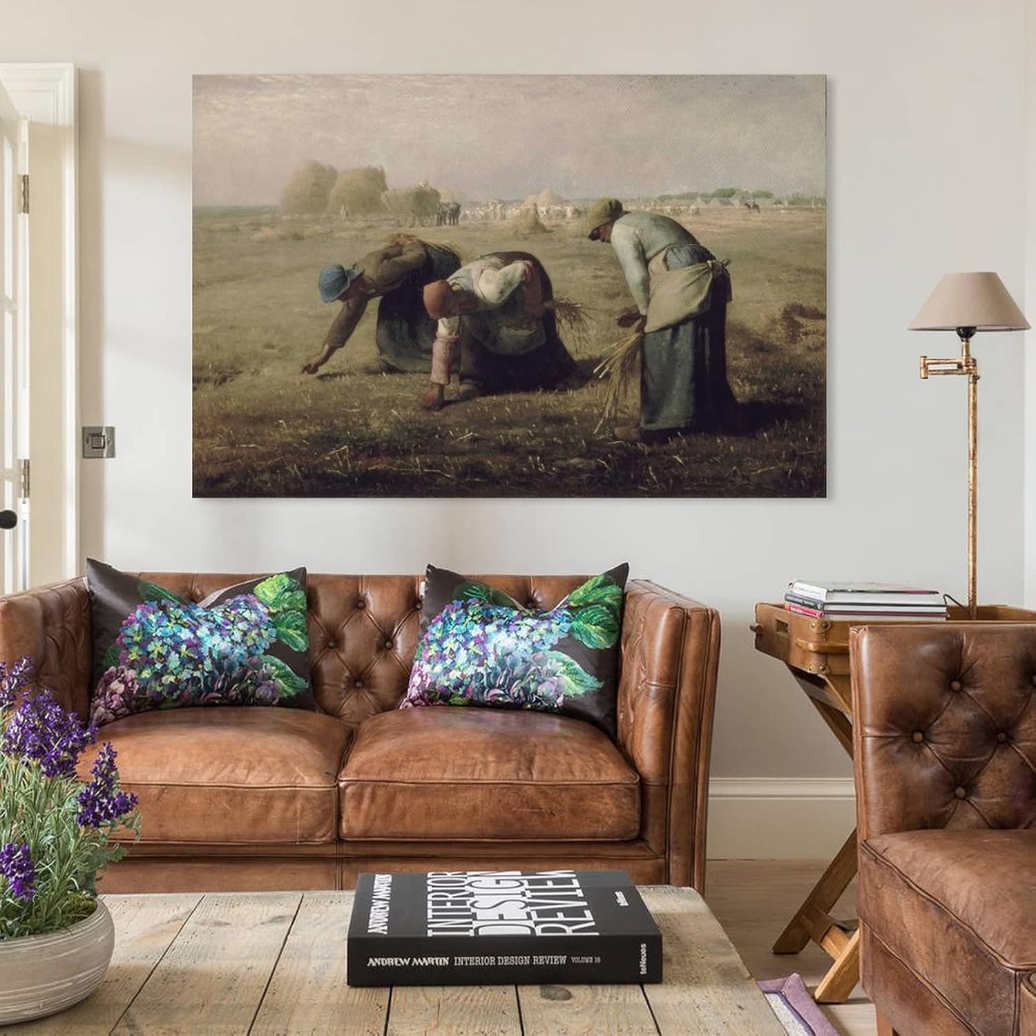 11 pinturas famosas de Jean-Francois Millet  Póster artístico en lienzo de Gleaners y arte de pared, póster moderno para decoración de dormitorio