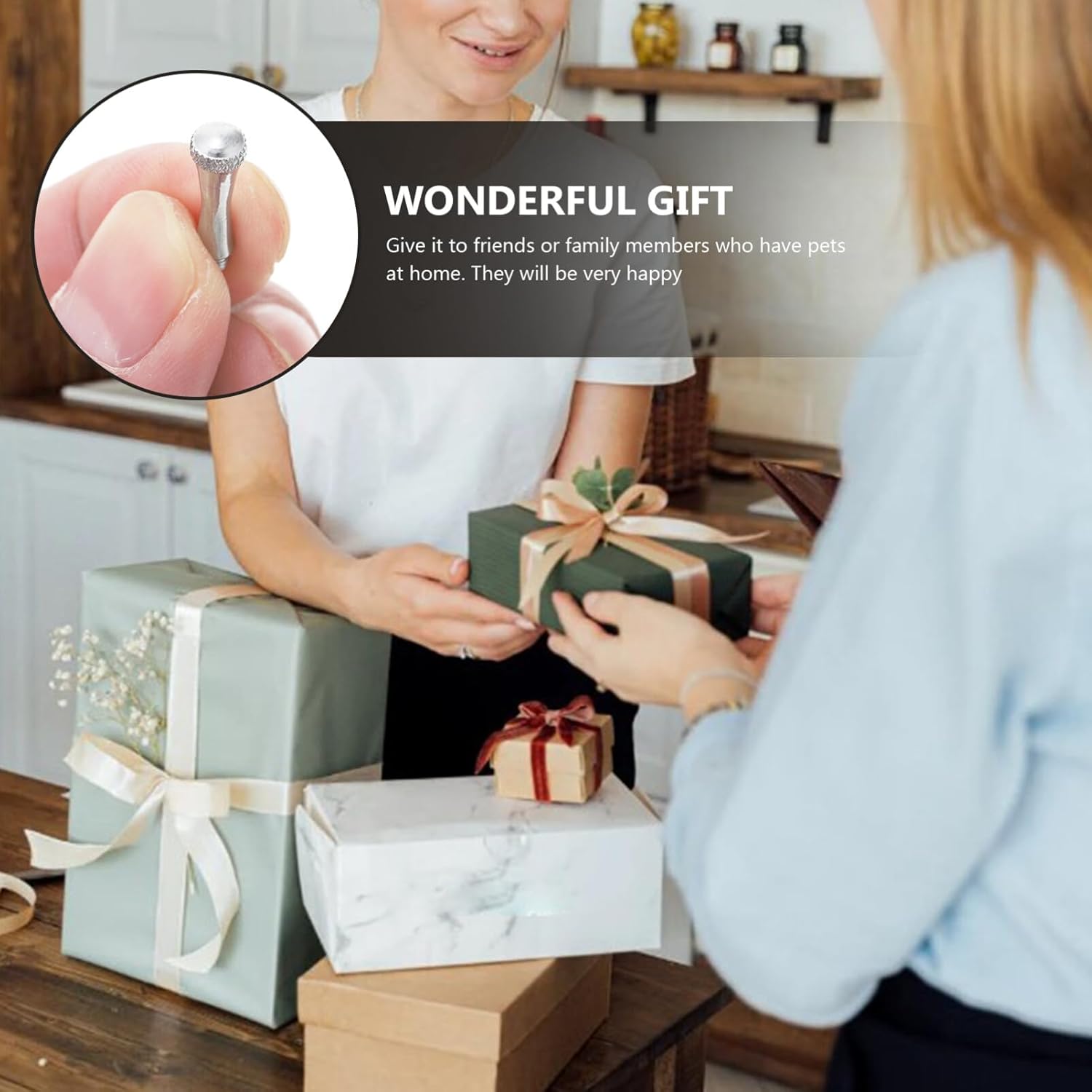 VILLCASE Tijeras para uñas de cola, piezas de tijera, soporte de dedo, repuesto para peluquería, suministros de cosmetología, herramientas de