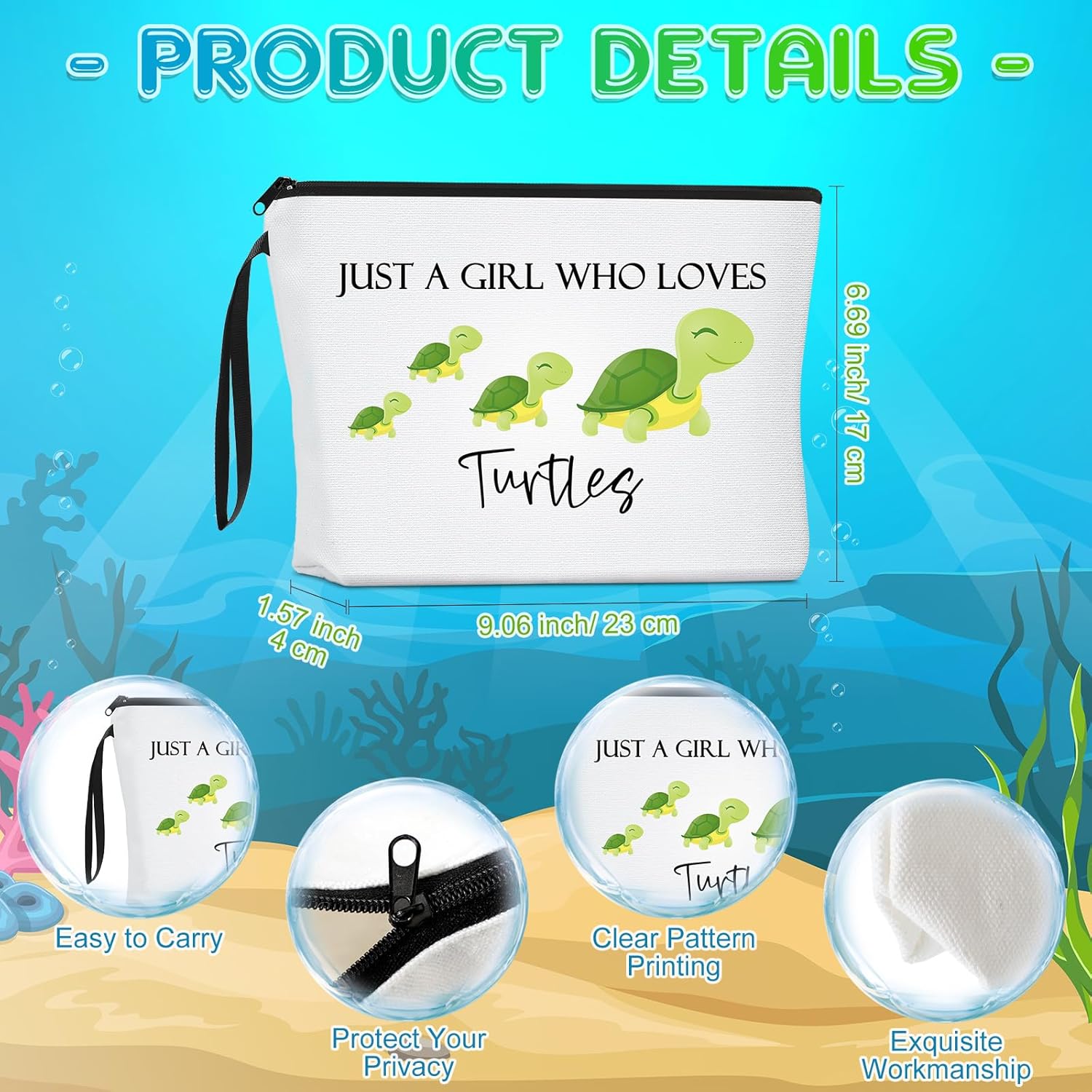 Sieral 2 piezas de regalos para mujeres, amantes de los animales, bolsa de maquillaje, bolsa de regalo, bolsa de maquillaje para mujer amante de los
