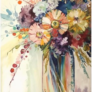 CoHraeu Kits de pintura artística de diamantes de flores para adultos, pinturas de puntos de diamante de perforación completa para principiantes, CoHraeu Kits de pintura artística de diamantes de flores para adultos, pinturas de puntos de diamante de perforación completa para principiantes,