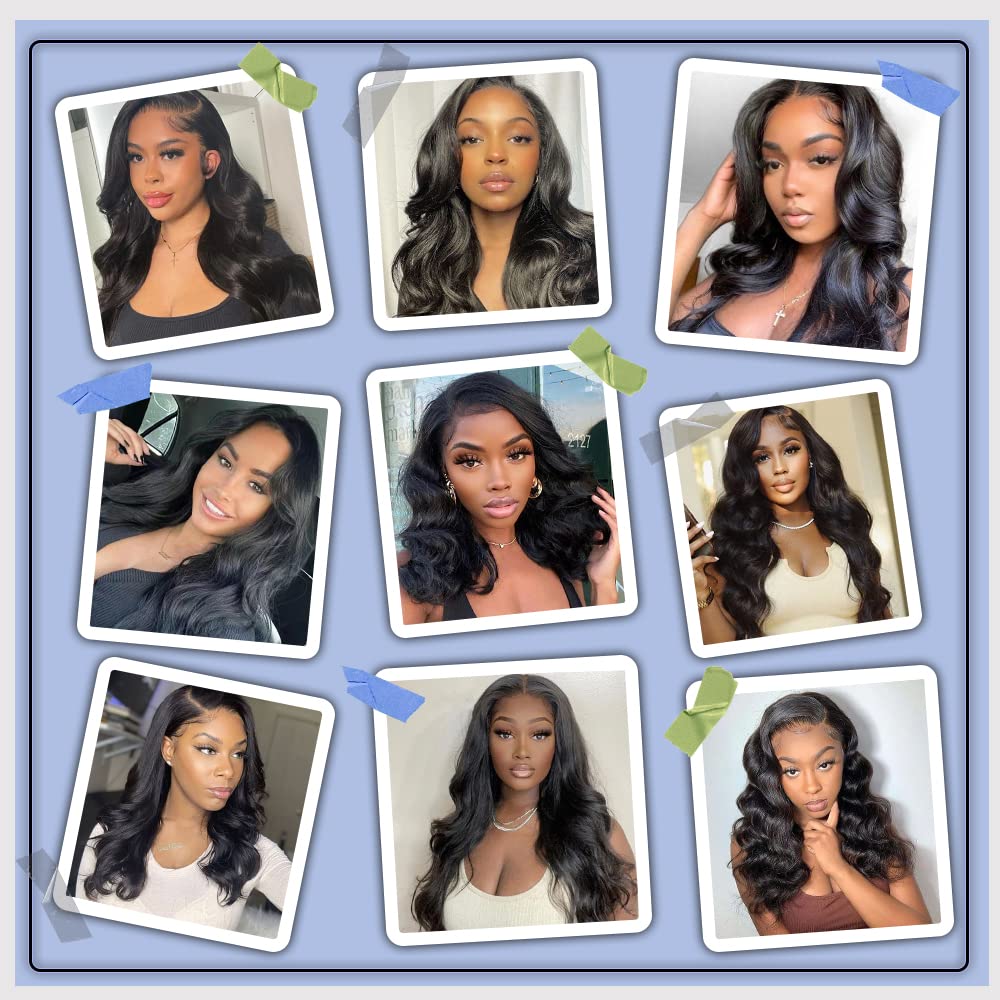 Extensiones de cabello humano ondulado con clip, de 20 pulgadas, para mujeres negras, doble trama, cabeza completa, 8 piezas con 20 clips, color