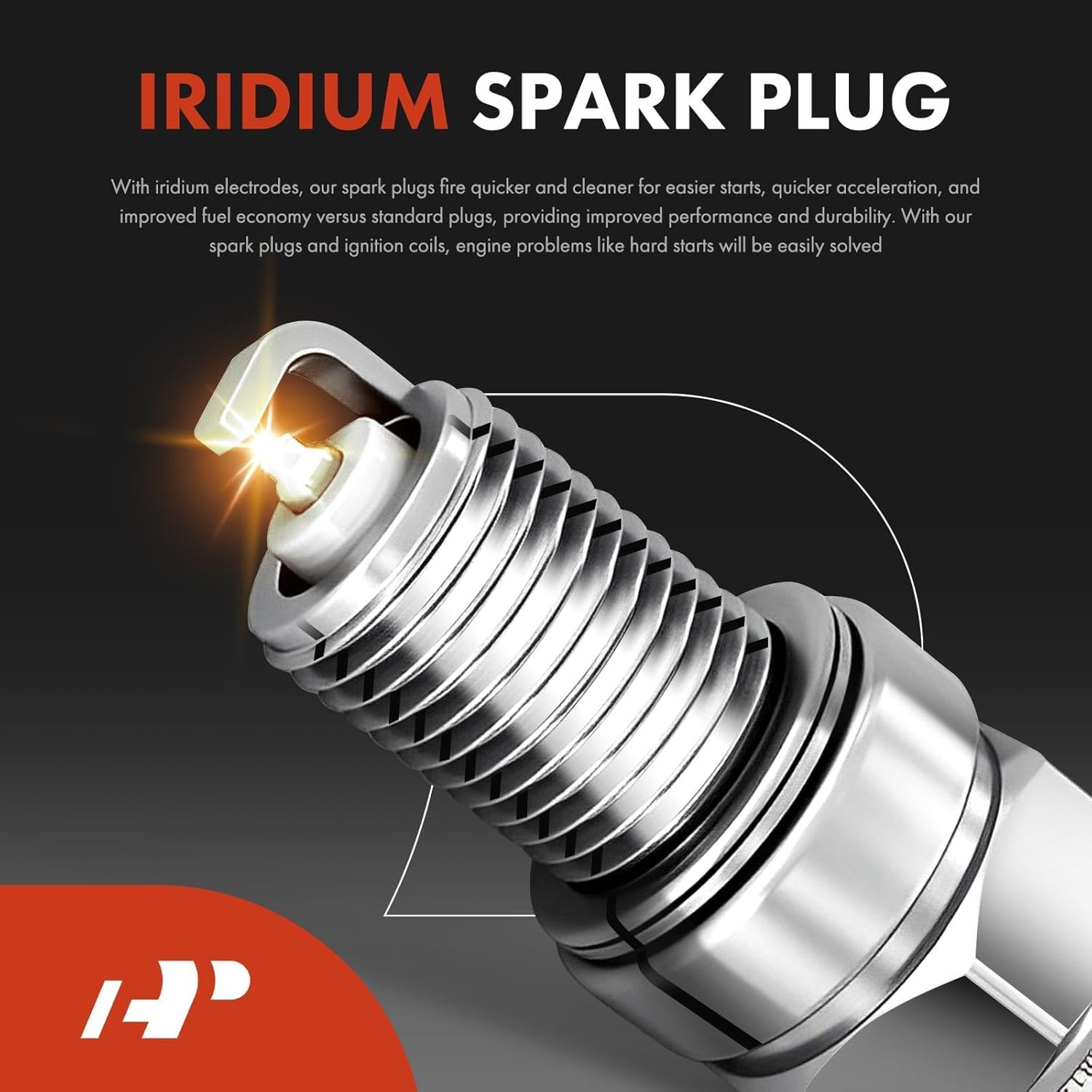 A-Premium Paquete de 3 bobinas de encendido (negro) y 6 bujías de iridio compatibles con Chevrolet Malibu Impala Venture Buick LaCrosse Cadillac