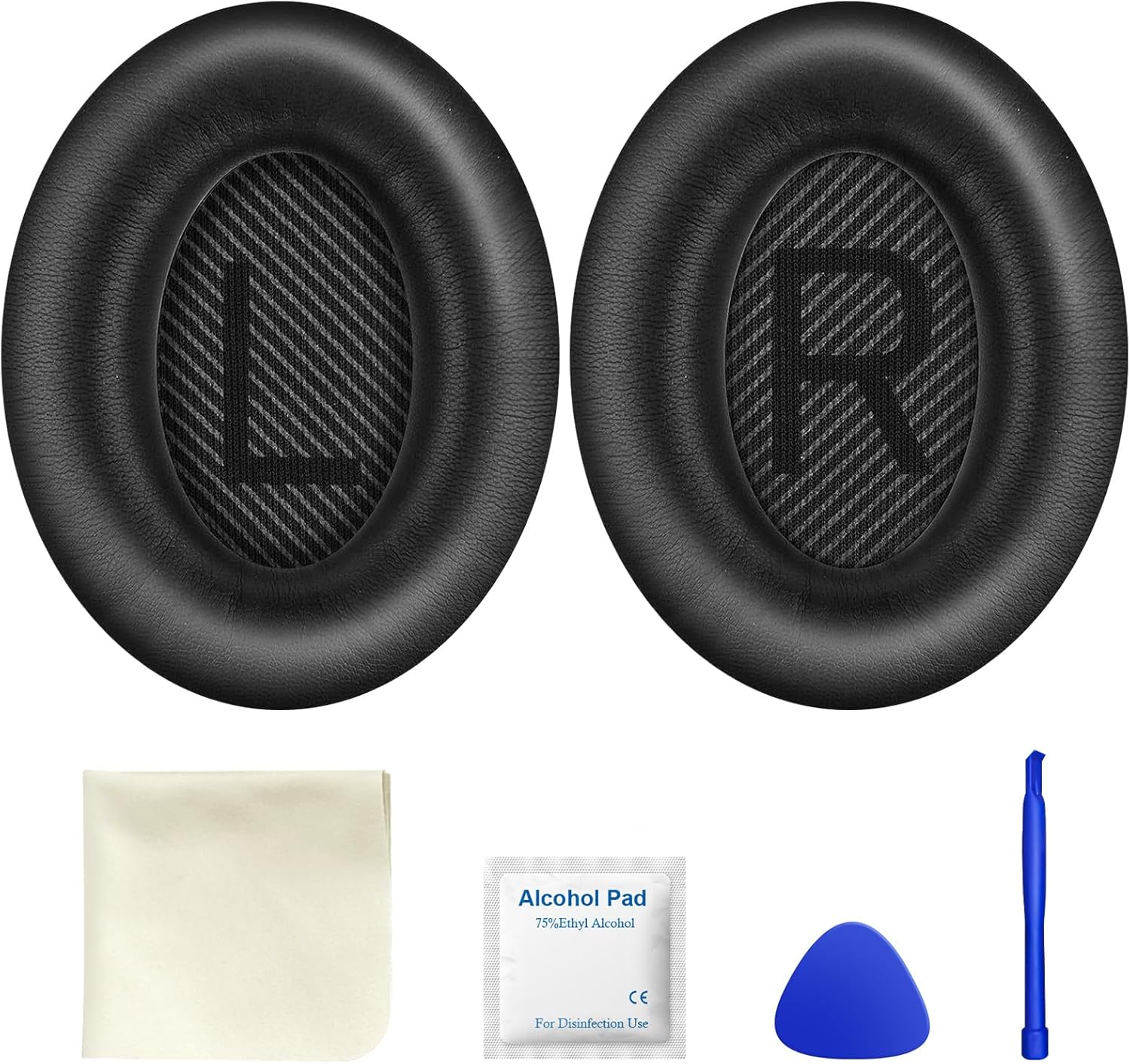Almohadillas de repuesto para auriculares Bose QuietComfort 35 (QC35) y Quiet Comfort 35 II (QC35 ii), almohadillas para los oídos con piel más
