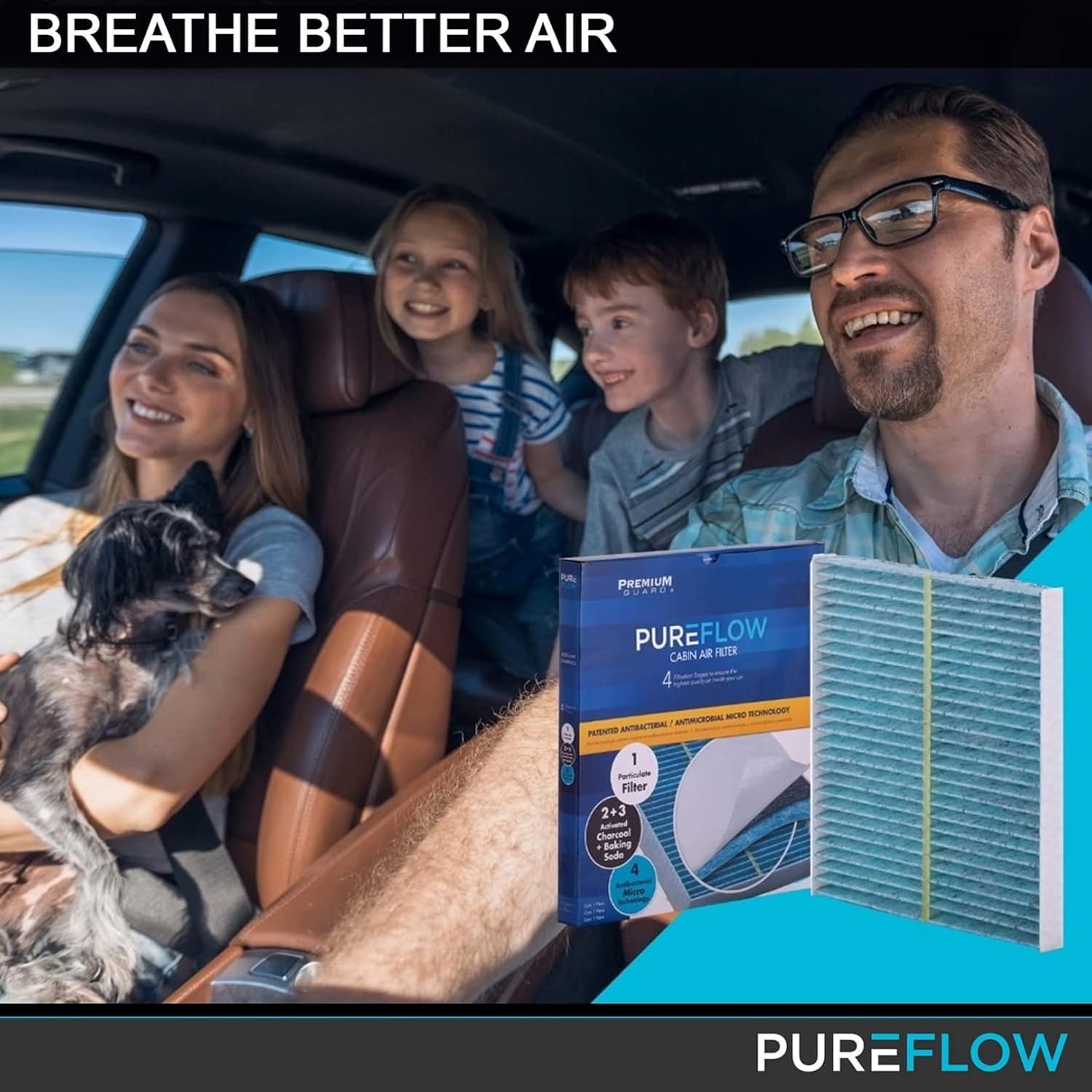Filtro de aire de cabina Pureflow PC9958X  Compatible con Chevrolet Suburban 2020-19, Cadillac Escalade ESV 2020-15