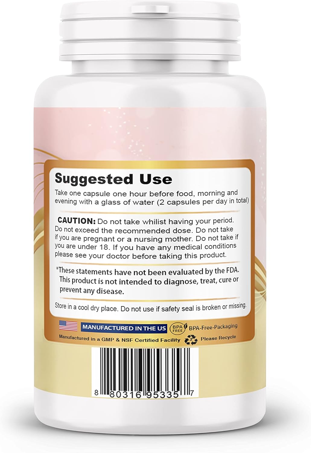SMSHEALTHPRODUCTS.com Pueraria Mirifica (Kwao Krua Kao) Píldoras  Diario 3000 mg, Orgánico, Sin OGM, Sin Rellenos  Extracto 101 en polvo importado