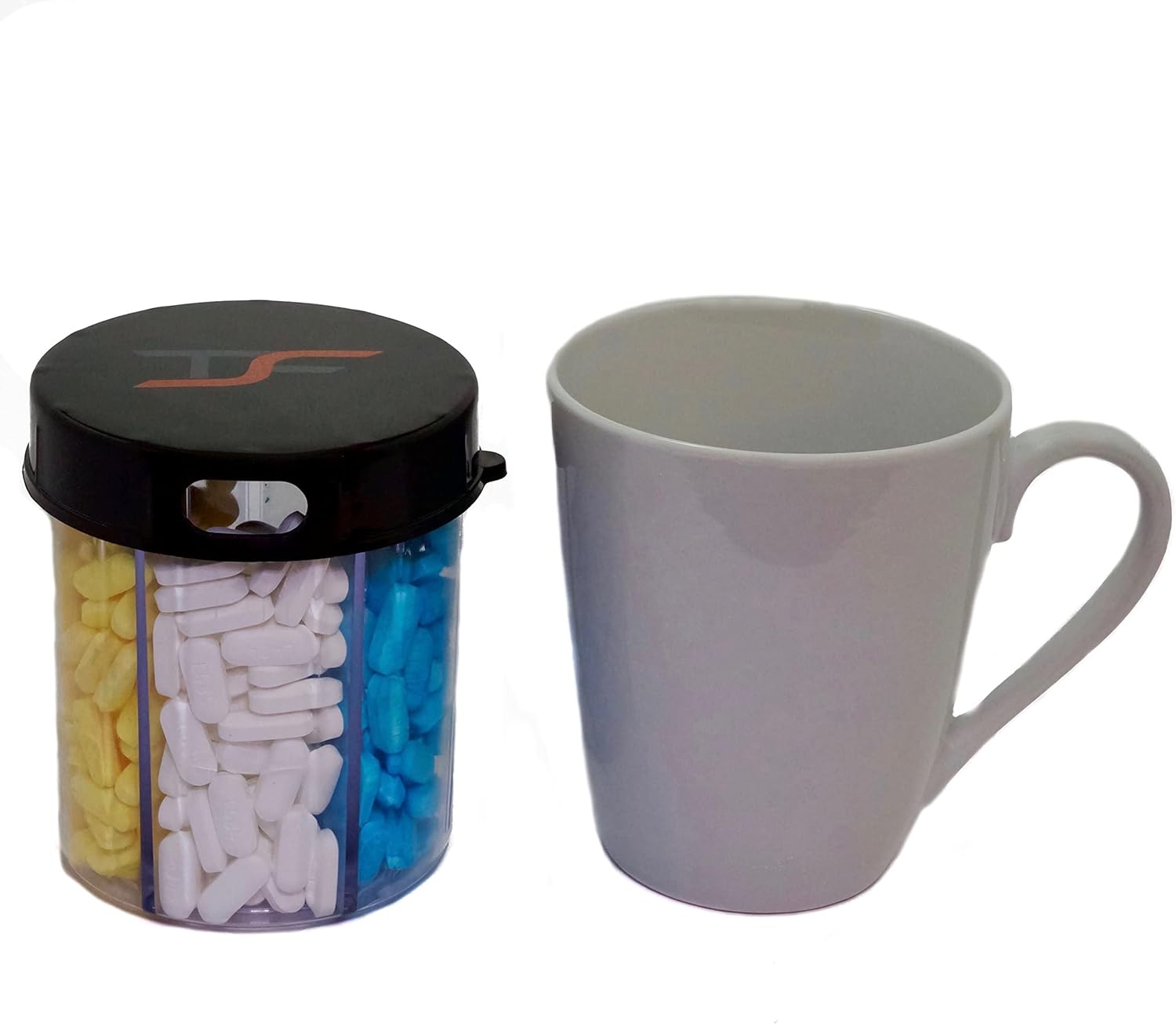 Organizador para píldoras de medicamentos y vitaminas TS FIT para viaje