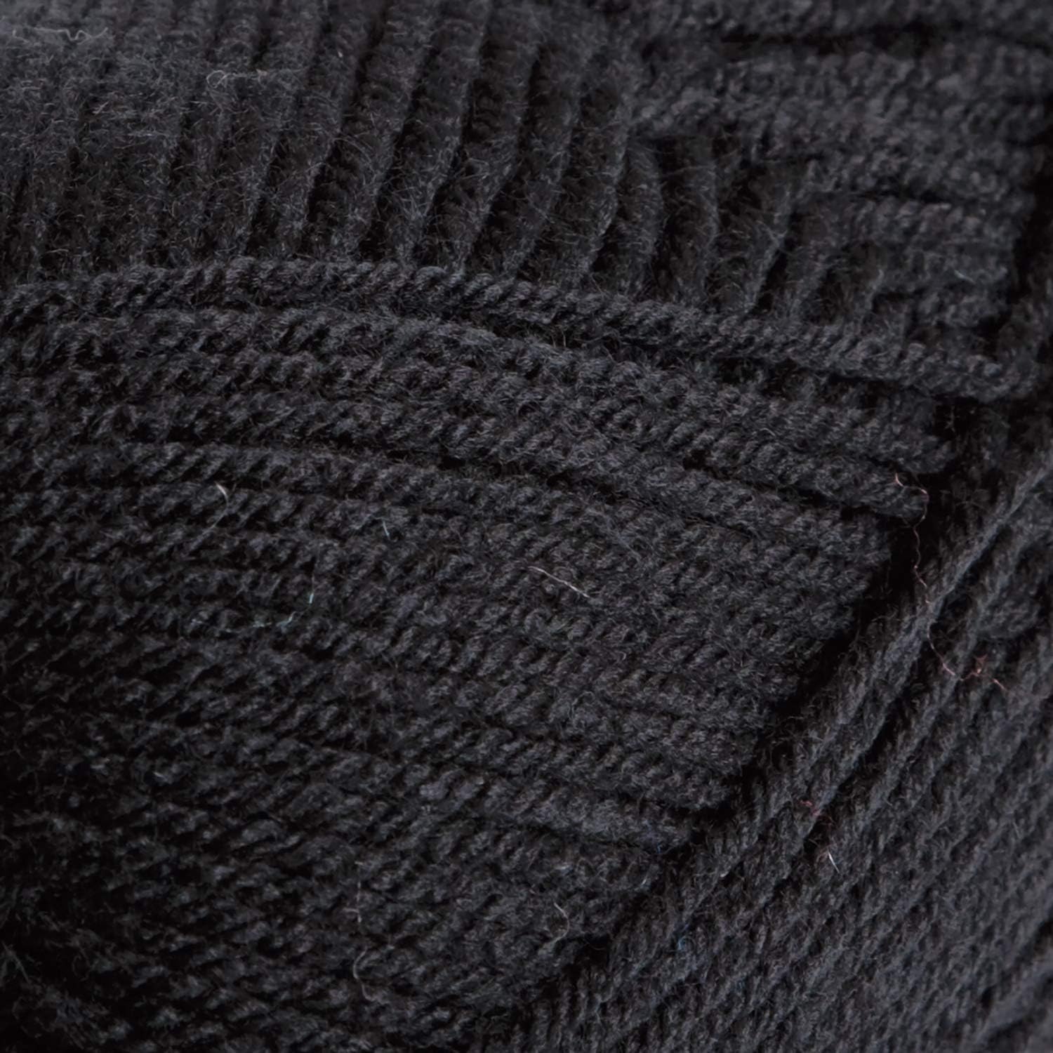 Knit Picks Brava – Hilo 100% acrílico, hipoalergénico, lavable, 3.53 oz (negro)