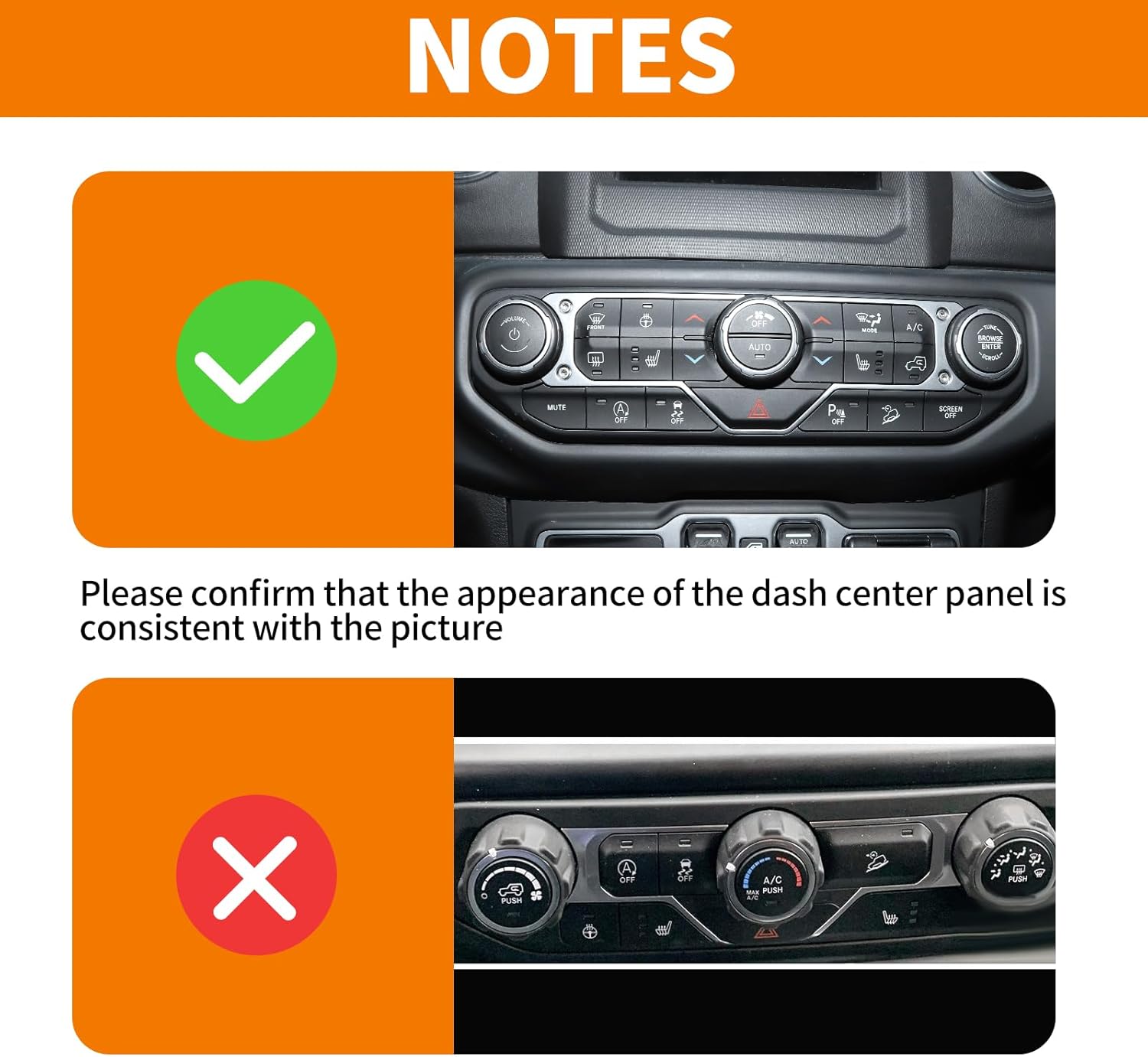 RT-TCZ Para Wrangler JL Center Dash AC Switch Cover Trim Frame Rosa para Jeep Wrangler JL JLU Gladiator JT 2018-2023 Accesorios interiores rosa