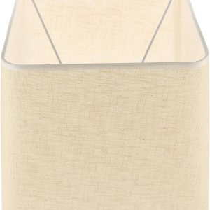 Holibanna Pantalla de tela de tela, pantalla cuadrada vintage para lámpara de tambor, pantalla de repuesto para lámpara de araña, cubierta de luz de Holibanna Pantalla de tela de tela, pantalla cuadrada vintage para lámpara de tambor, pantalla de repuesto para lámpara de araña, cubierta de luz de