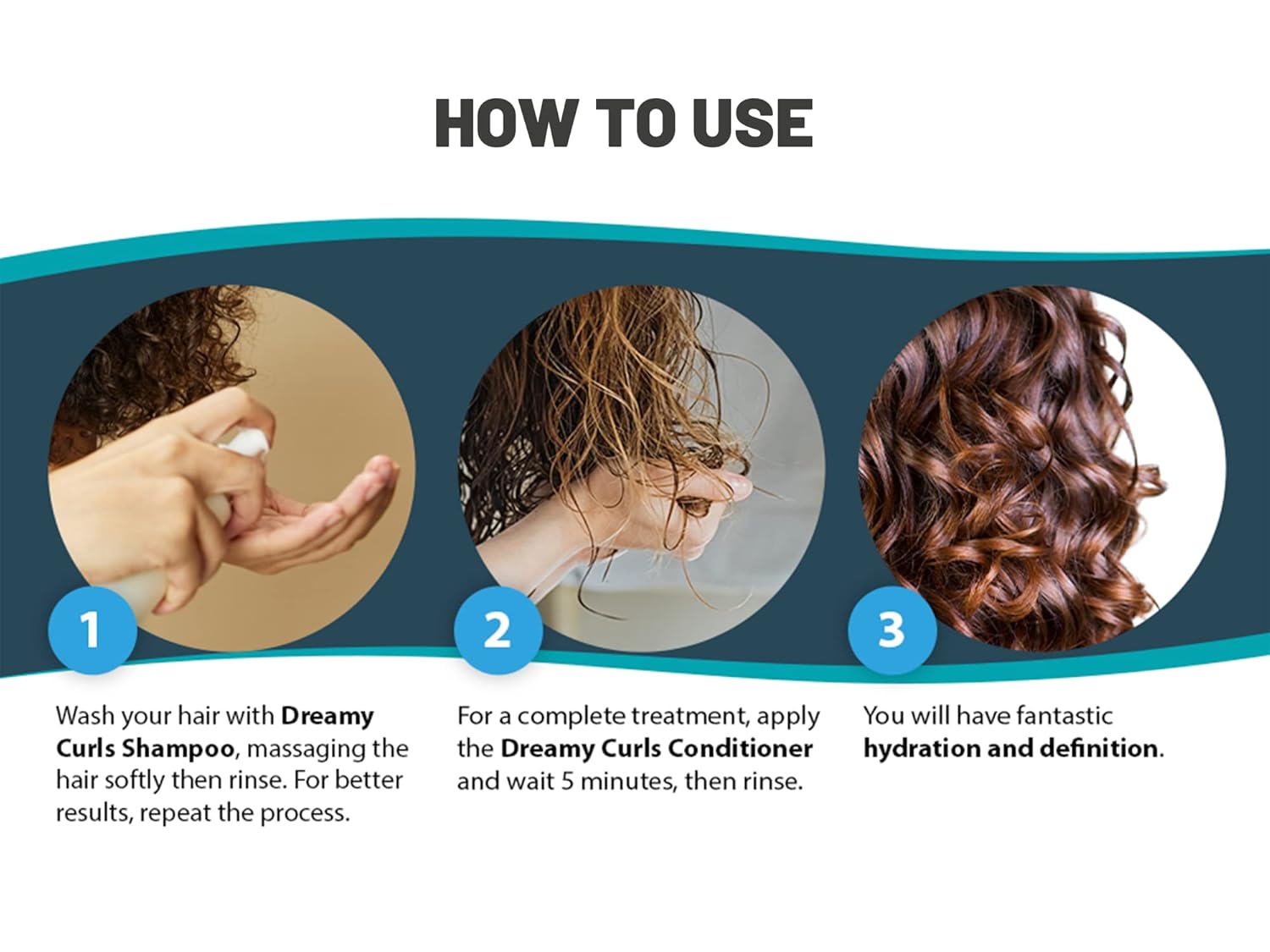 agilise – Acondicionador de cabello Dreamy Curls – Acondicionador de rizos para tratamiento de cuidado del cabello ondulado y enrollado – VEGANO,