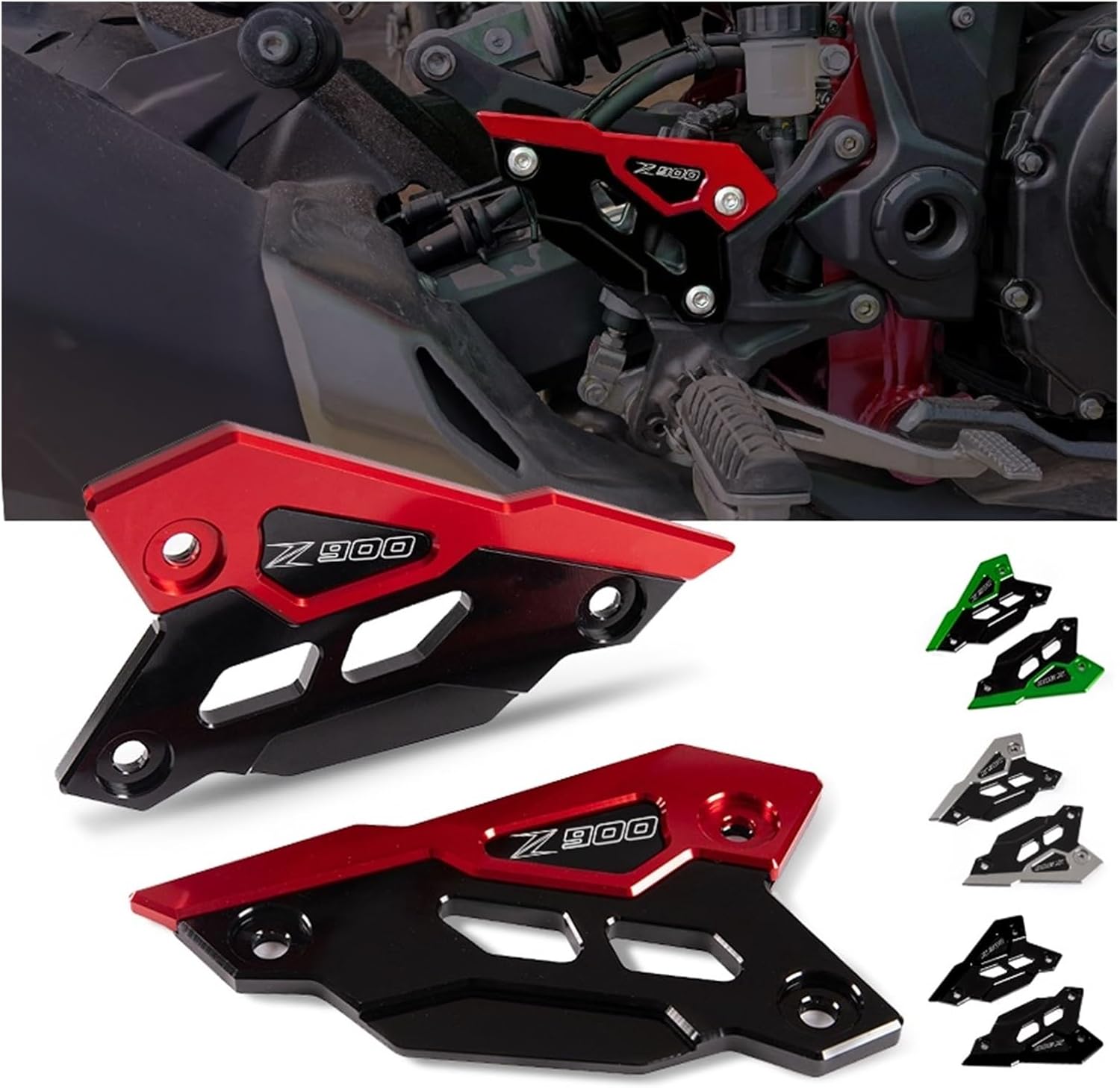 Accesorios Z900 compatibles con Z900 Z 900 2017-2021 2023 Protector de pedal trasero protector de pedal trasero placa de talón accesorios
