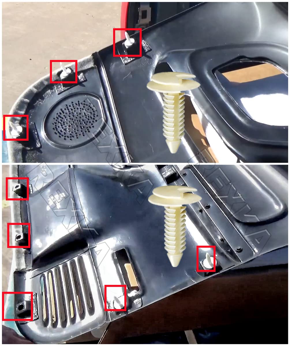 Rexka 30 clips de retención para panel de moldura de puerta, compatibles con GM 363137 Chevrolet Blazer Silverado Truck GMC Yukon