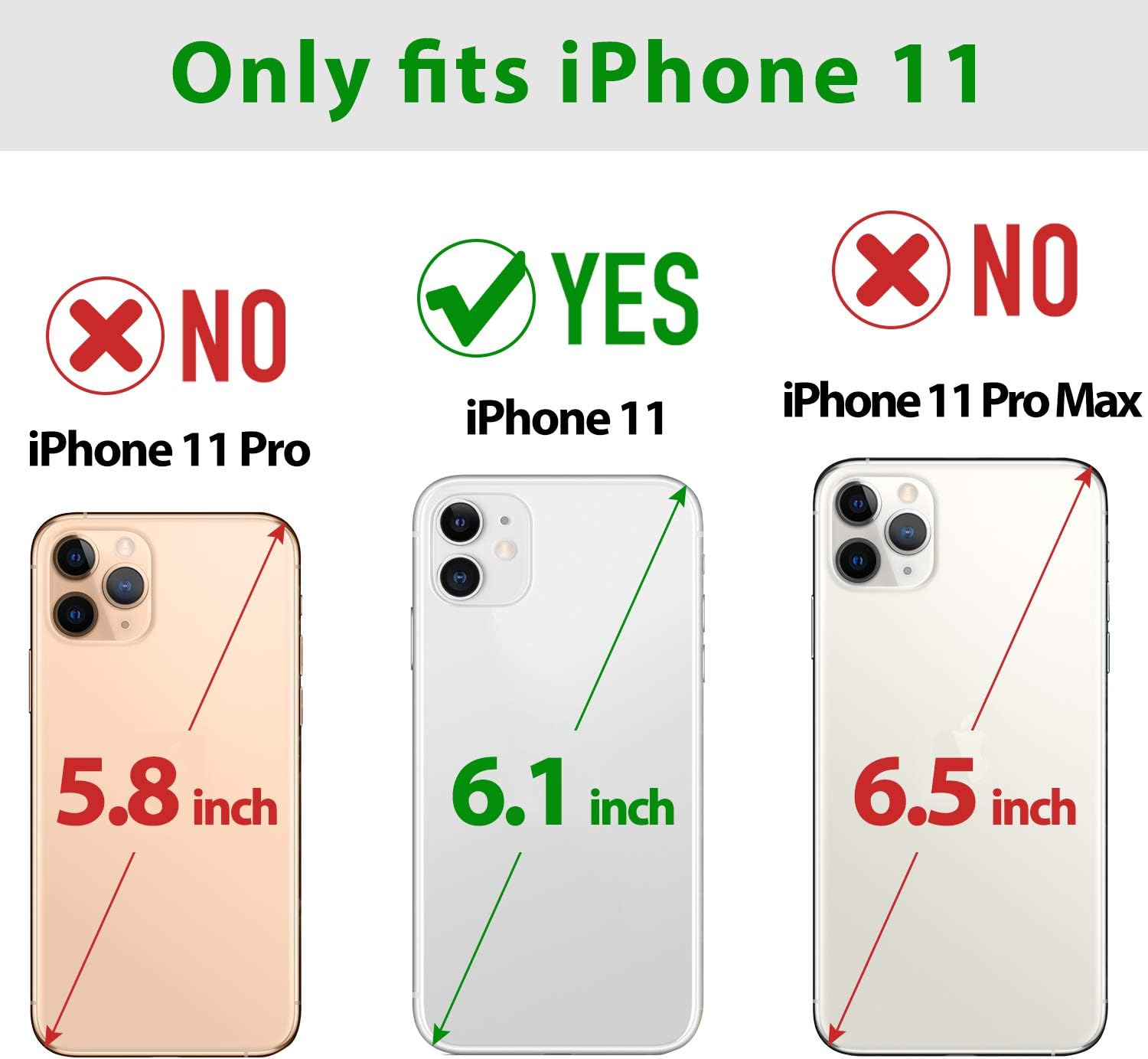 SHIELDON Funda tipo cartera para iPhone 11, de piel auténtica, plegable, con función atril, bloqueo RFID, ranuras para tarjetas de crédito, funda