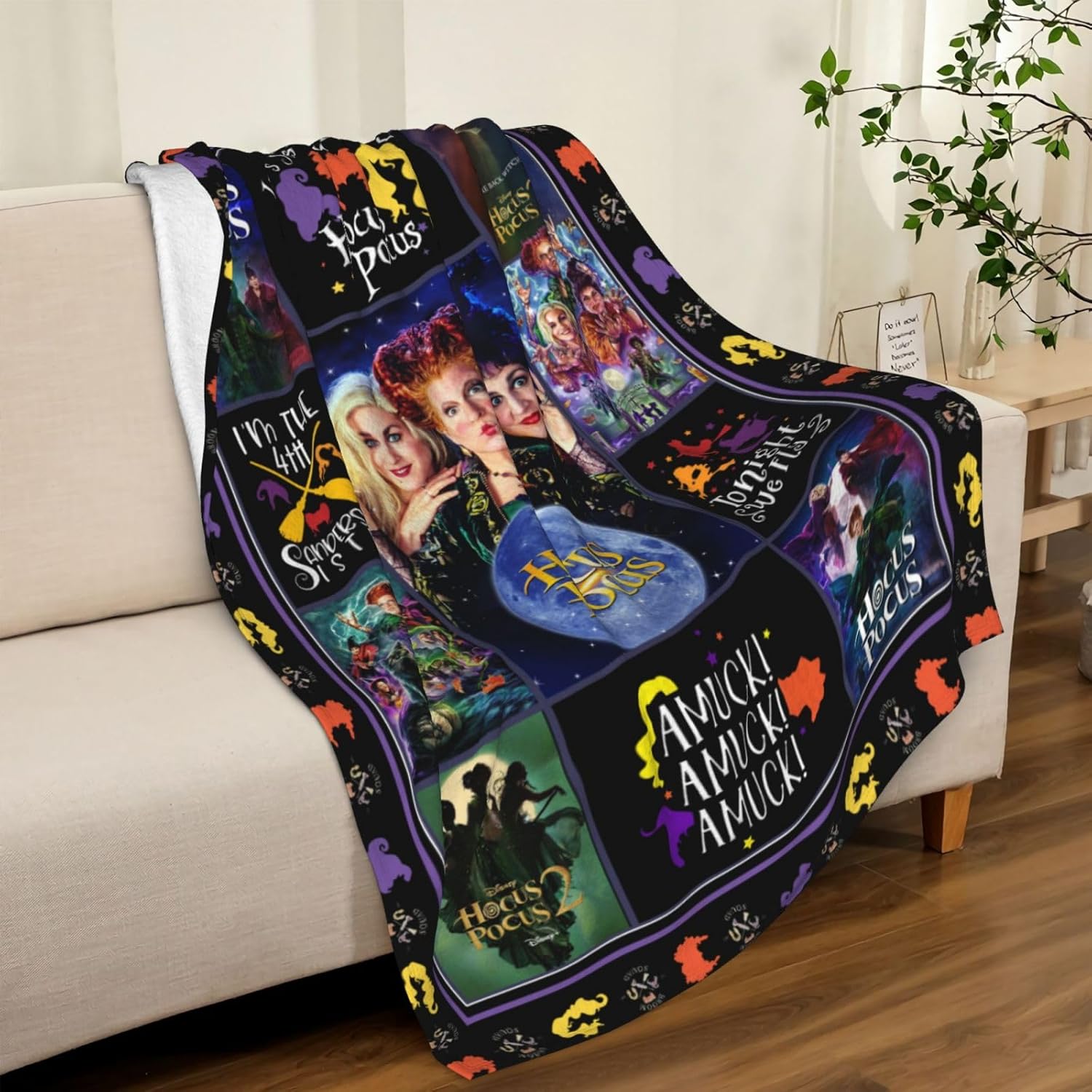 Manta de franela ultrasuave para Halloween, manta ligera y cálida, regalos para niños y adultos, 50 x 40 pulgadas