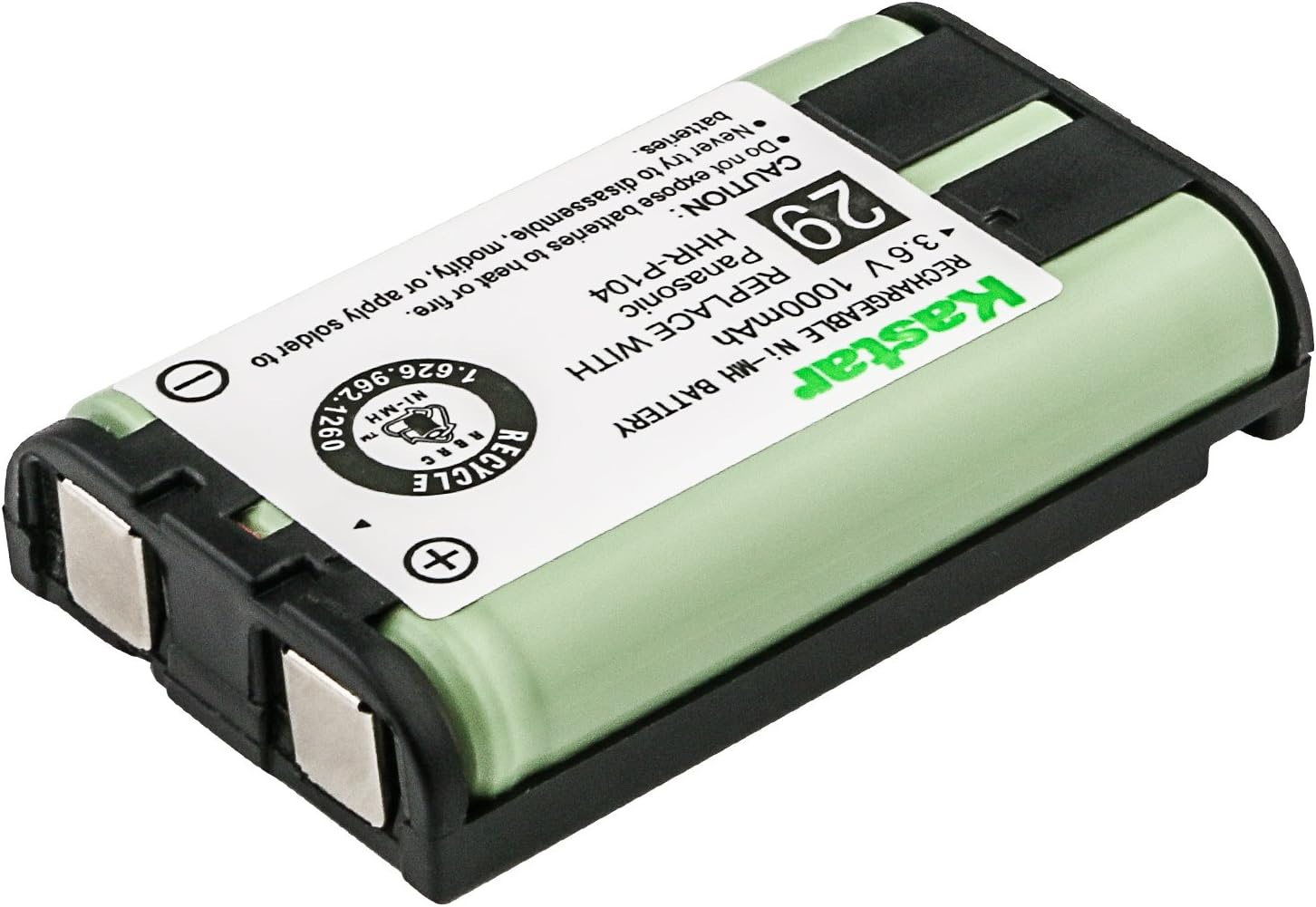 Panasonic KX-TG6500 – Batería inalámbrica para teléfono (3,6 voltios, Ni-MH 850 mAh, repuesto para PANASONIC HHR-P104)