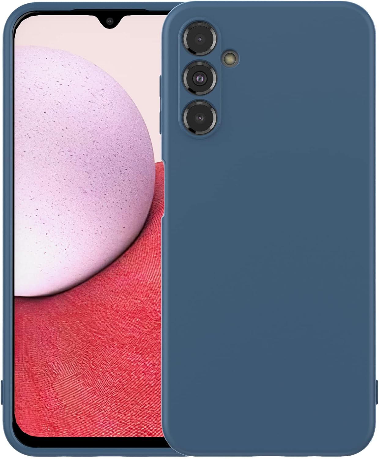 Foluu Funda de silicona para Samsung Galaxy A14 5G, funda protectora de goma de gel líquido con forro de microfibra suave, carcasa rígida delgada a