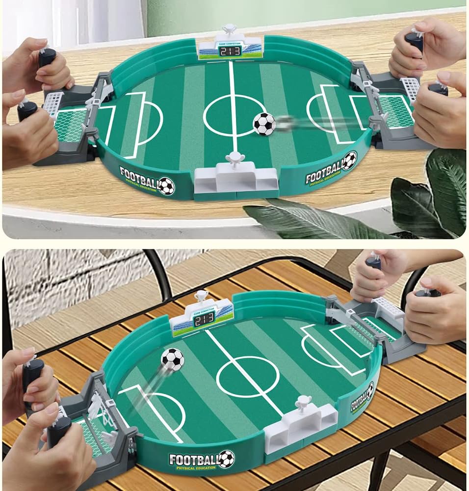 Juego interactivo de mesa de fútbol, mini mesas de futbolín, juego de fútbol de pinball, juego de escritorio interactivo clásico para padres e
