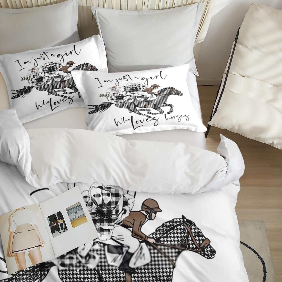 Funda de edredón tamaño matrimonial, juego de ropa de cama con cierre de cremallera para niños y adultos, funda de edredón floral de hojas vintage
