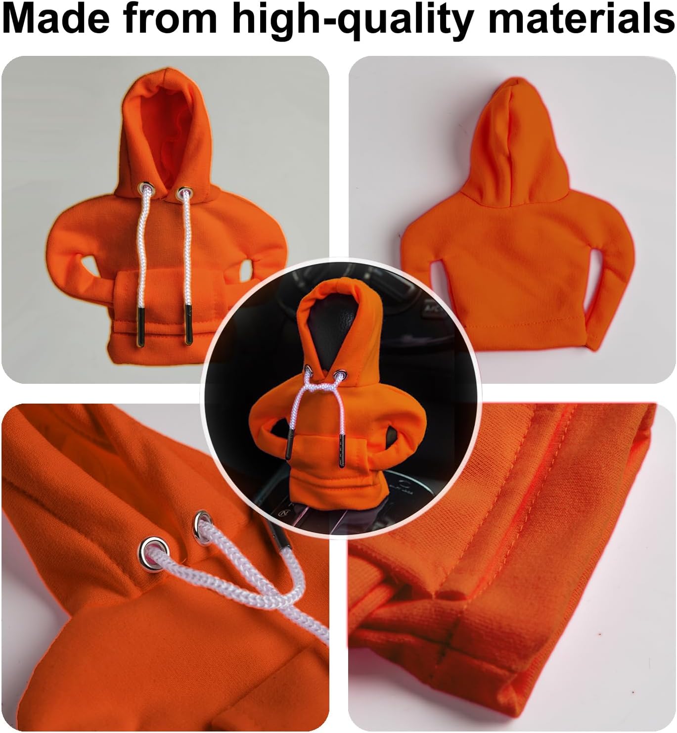 ECDREAM Sudadera con capucha para palanca de cambios de automóvil, 2 unidades, sudadera con capucha divertida para cambio de marchas, accesorios