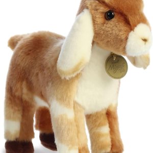 Aurora – Adorable cabrito nubio de peluche Miyoni, detalle realista, compañía entrañable, marrón, 11pulgadas Aurora – Adorable cabrito nubio de peluche Miyoni, detalle realista, compañía entrañable, marrón, 11pulgadas